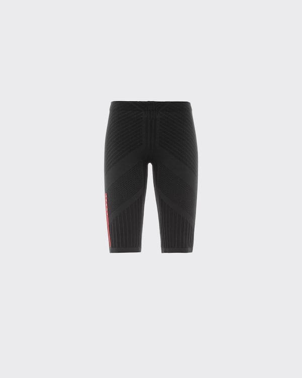 プラダ　バイカーショーツ Black Double jersey biker shorts | PRADA