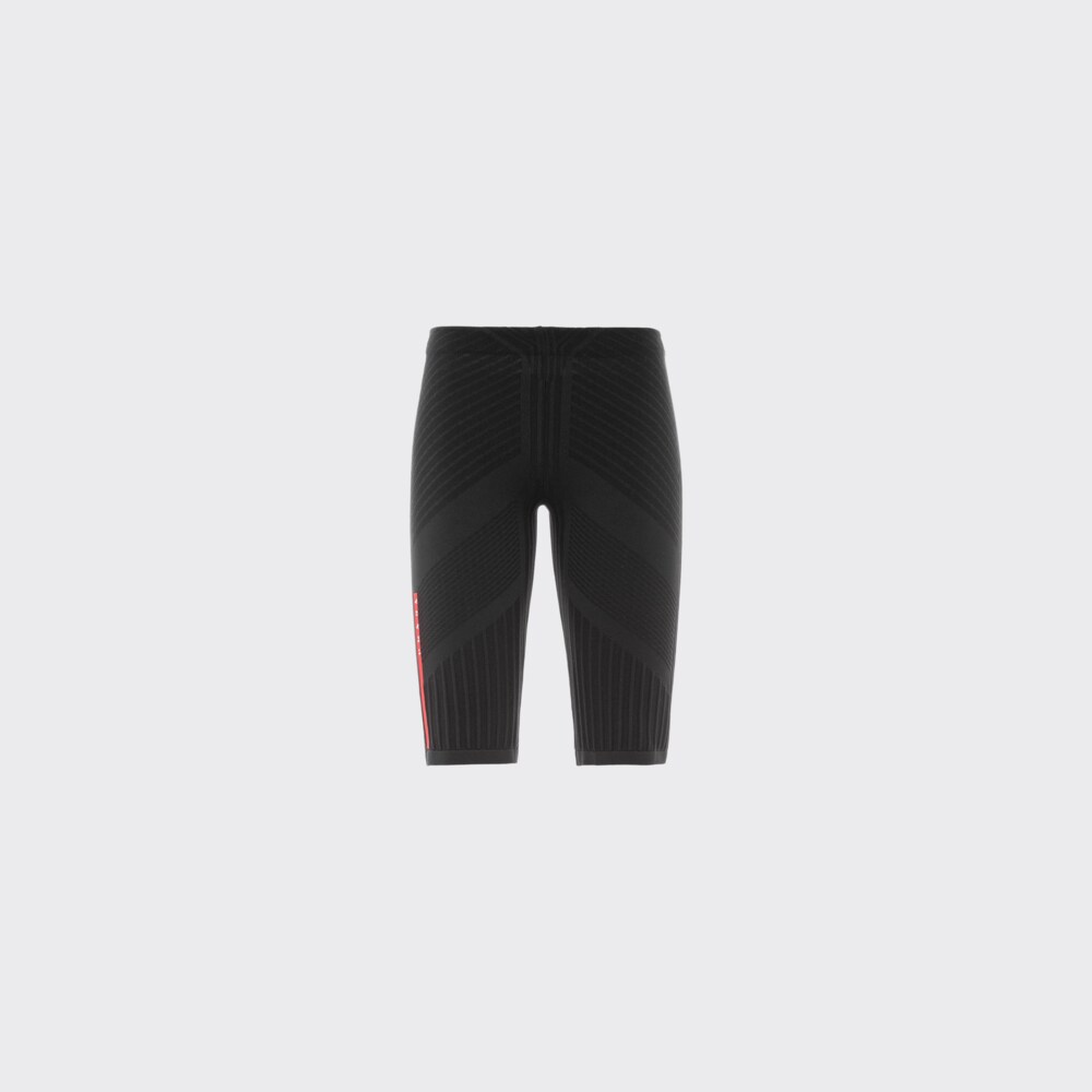 Prada Tech Rec Re-Nylon珠地布机车短裤 1