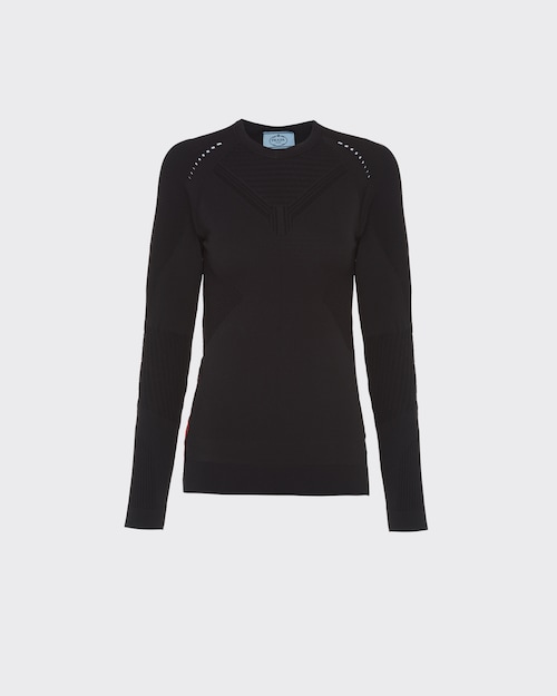 Prada Soft Rec Polyester crew-neck sweater 1