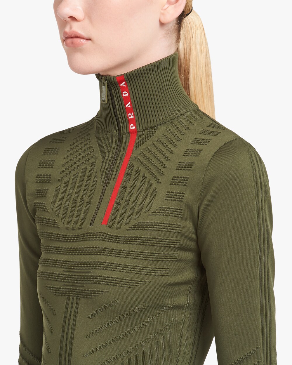 prada geometric polo