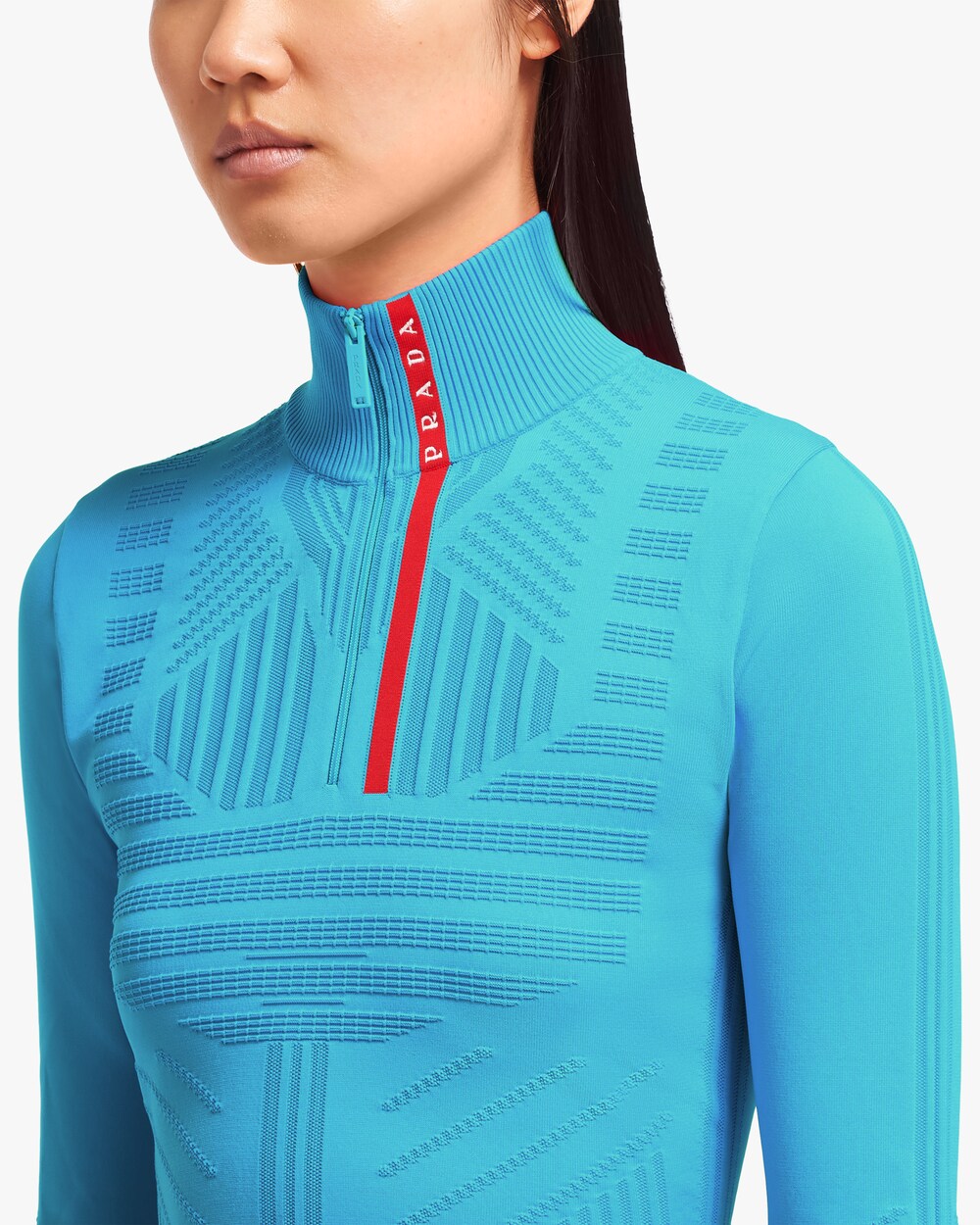 prada zip up turtleneck