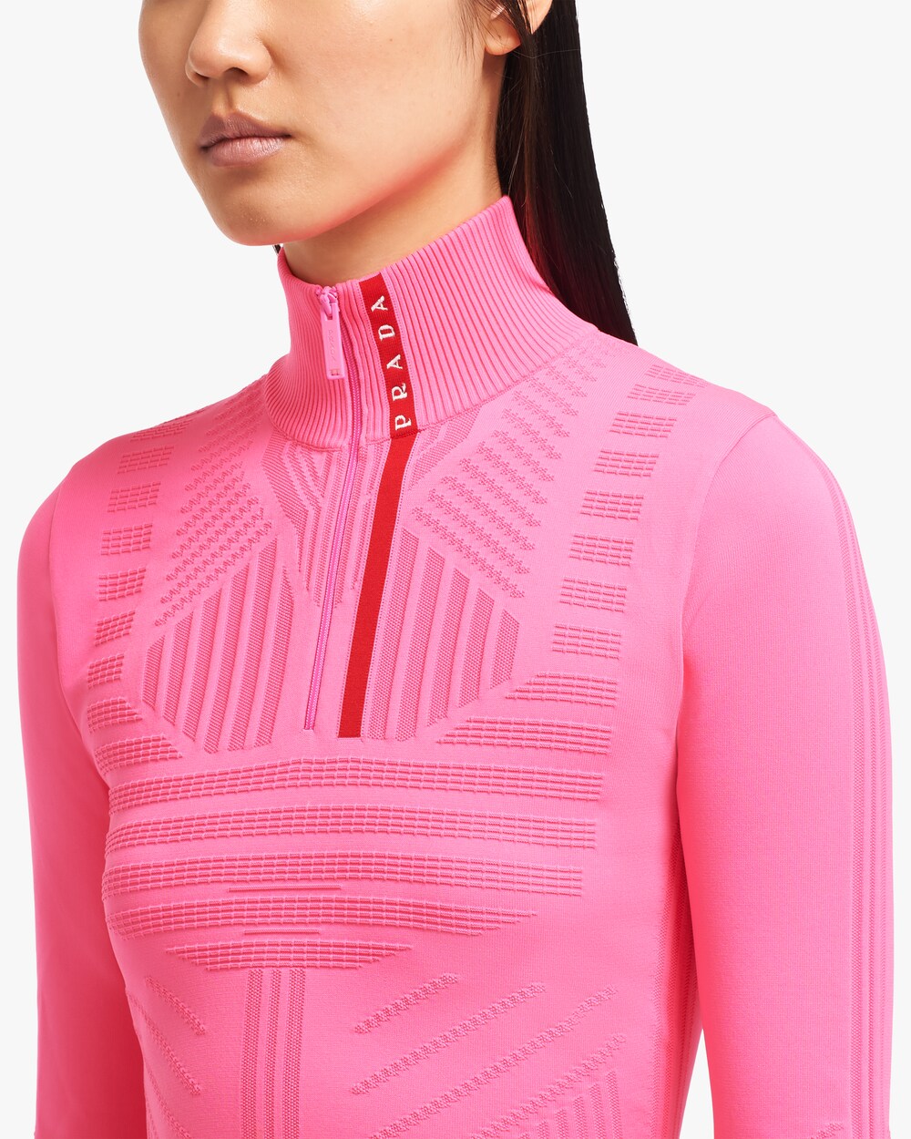 prada zip up turtleneck