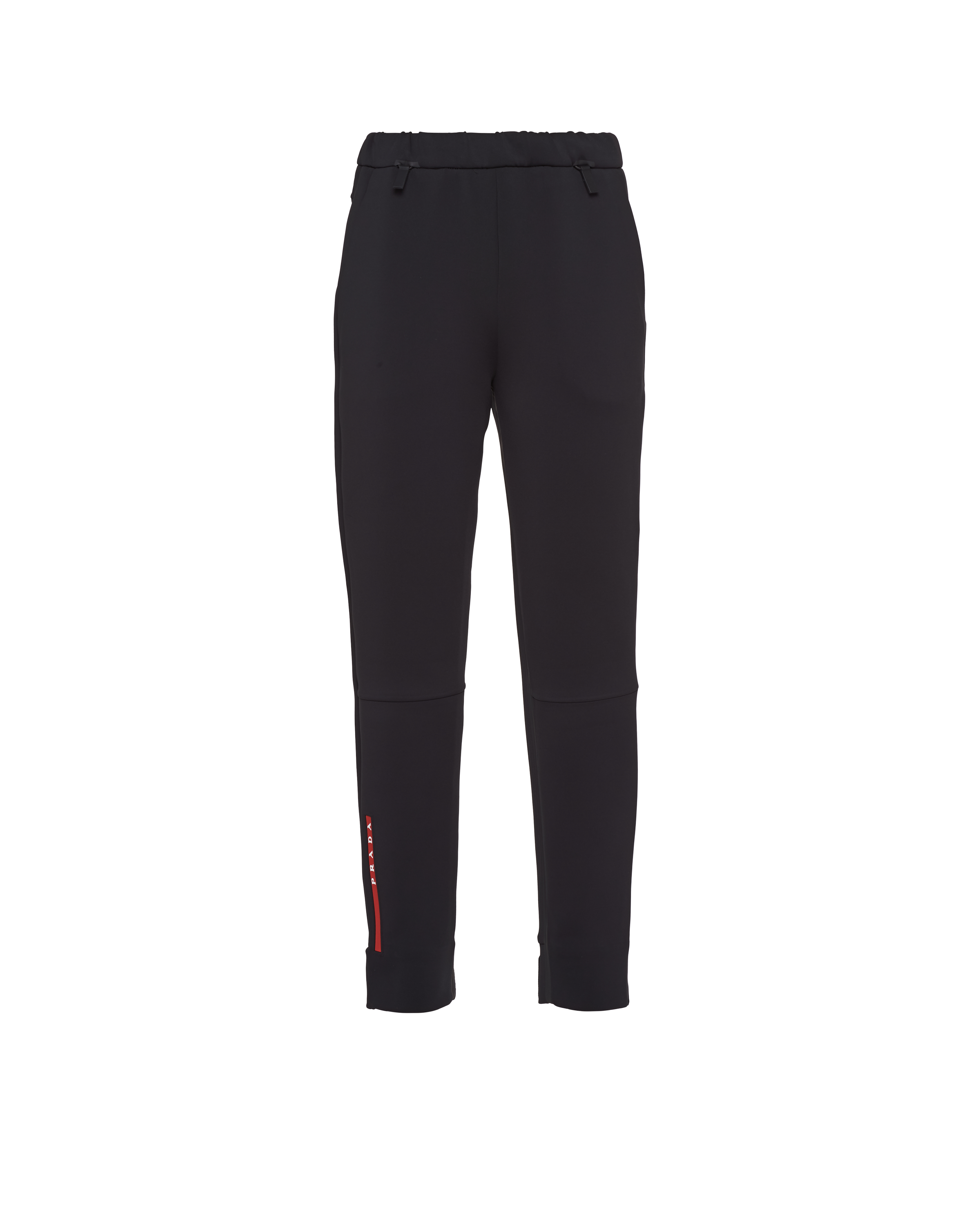Prada Recycled Double Jersey Pants In Black