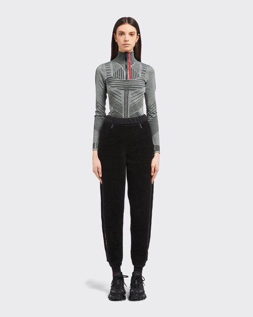 Prada フリースxリサイクルテクニカルファブリック ジョガーパンツ 2