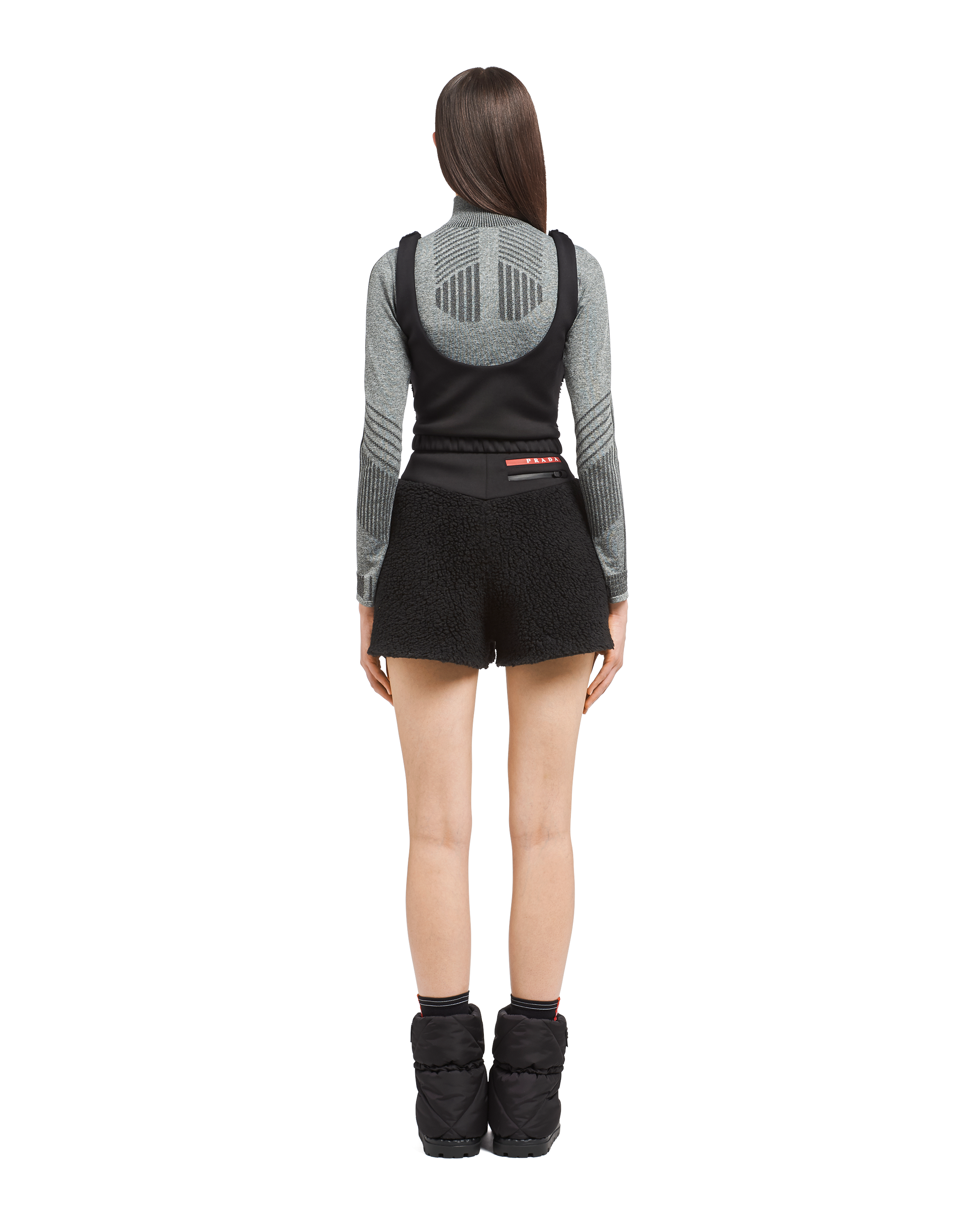 Prada Kurzer Jumpsuit aus Double Fleece 4