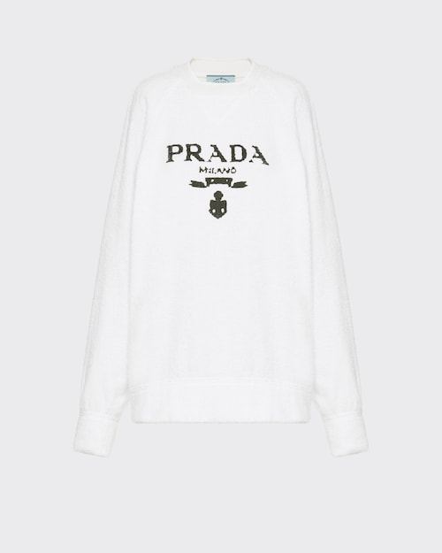 Prada crewneck sweatshirt clearance
