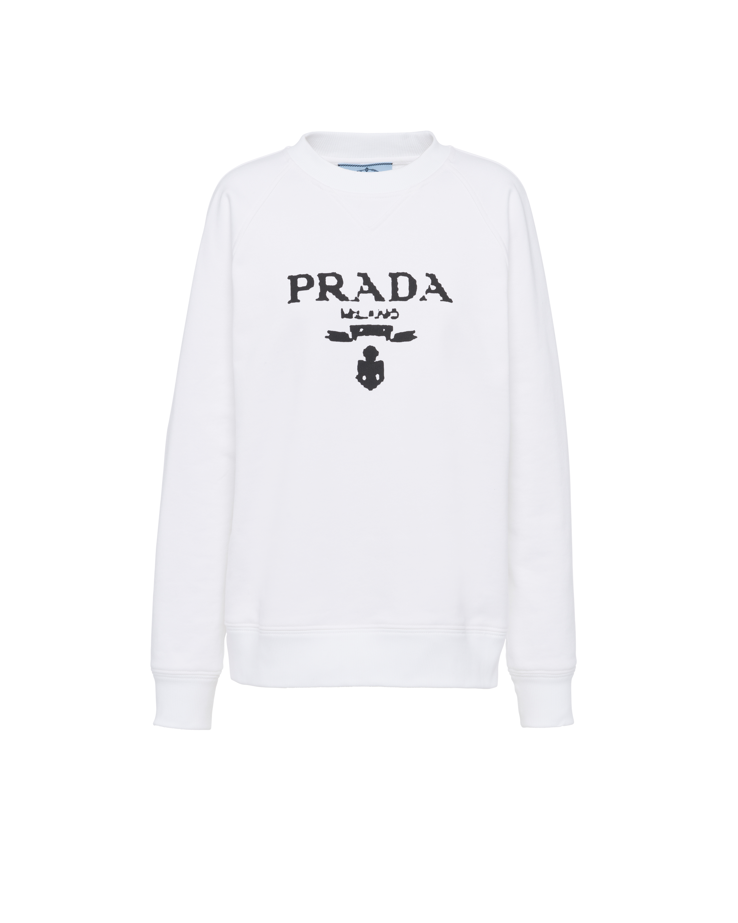 Prada logo sweatshirt new arrivals
