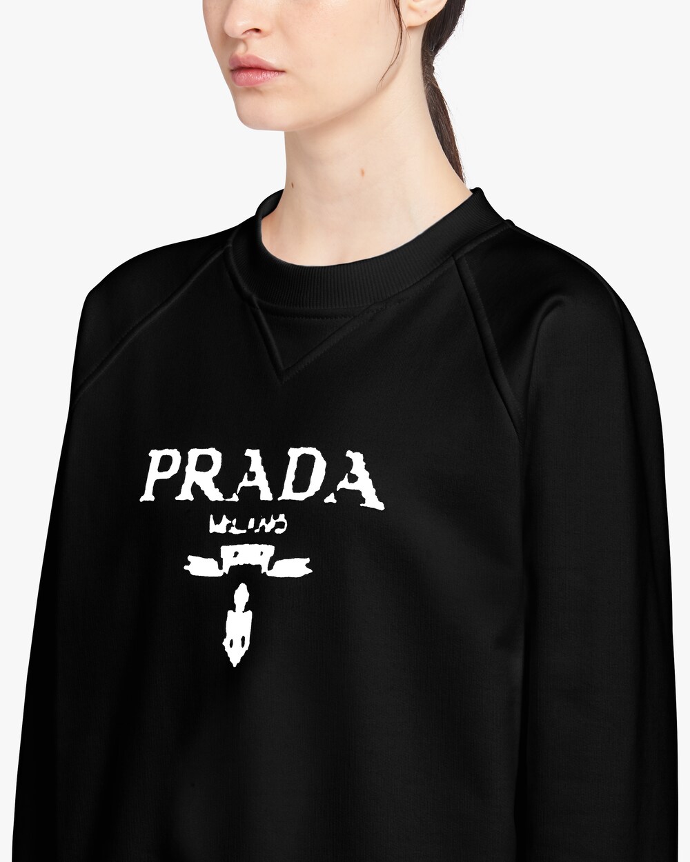 prada logo sweatshirt