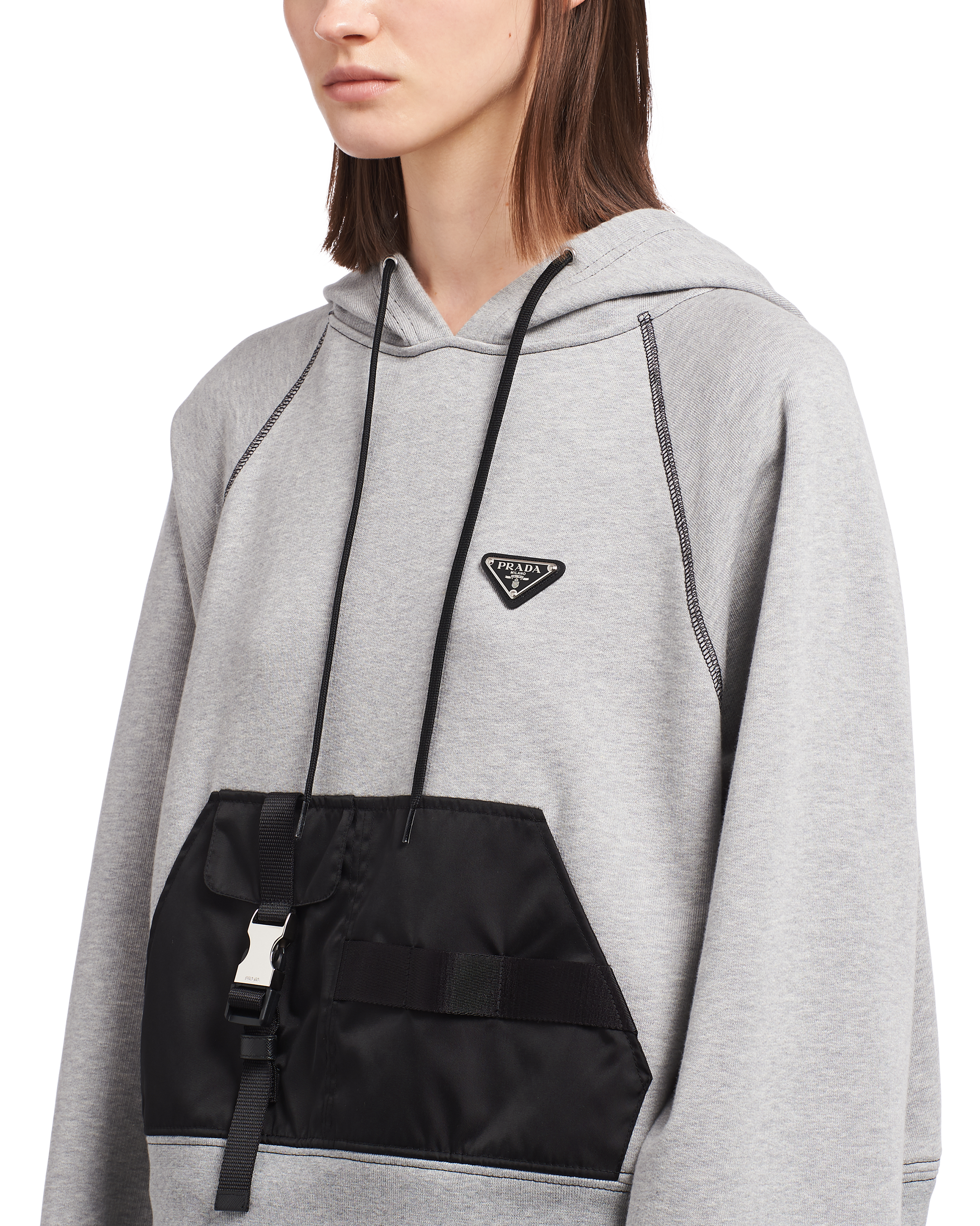 prada hoodie women's