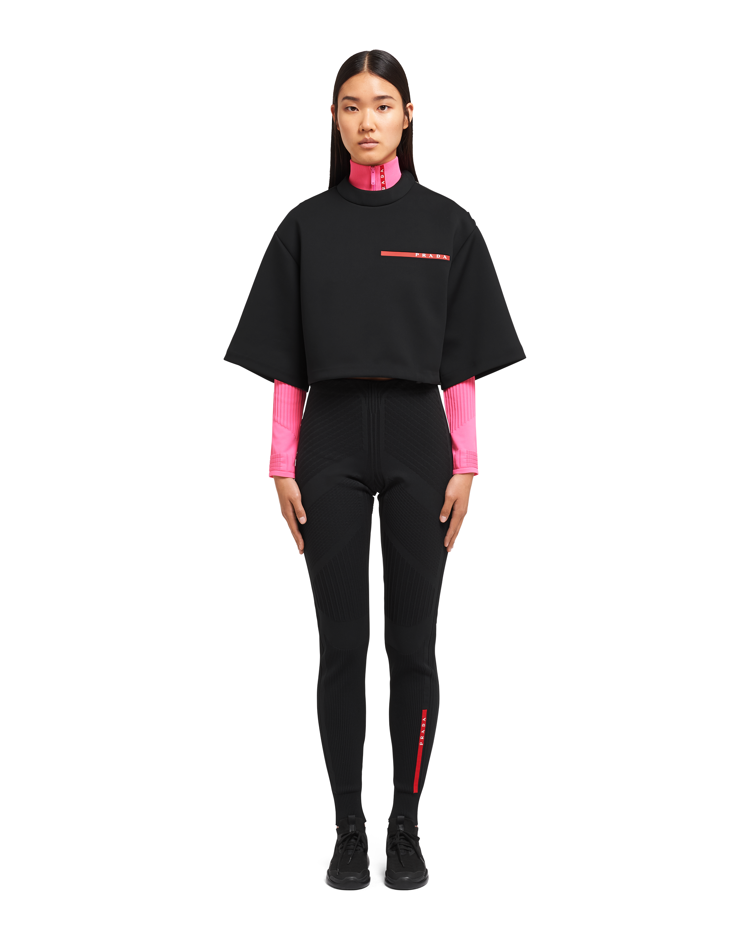 double technical jersey sweatshirt