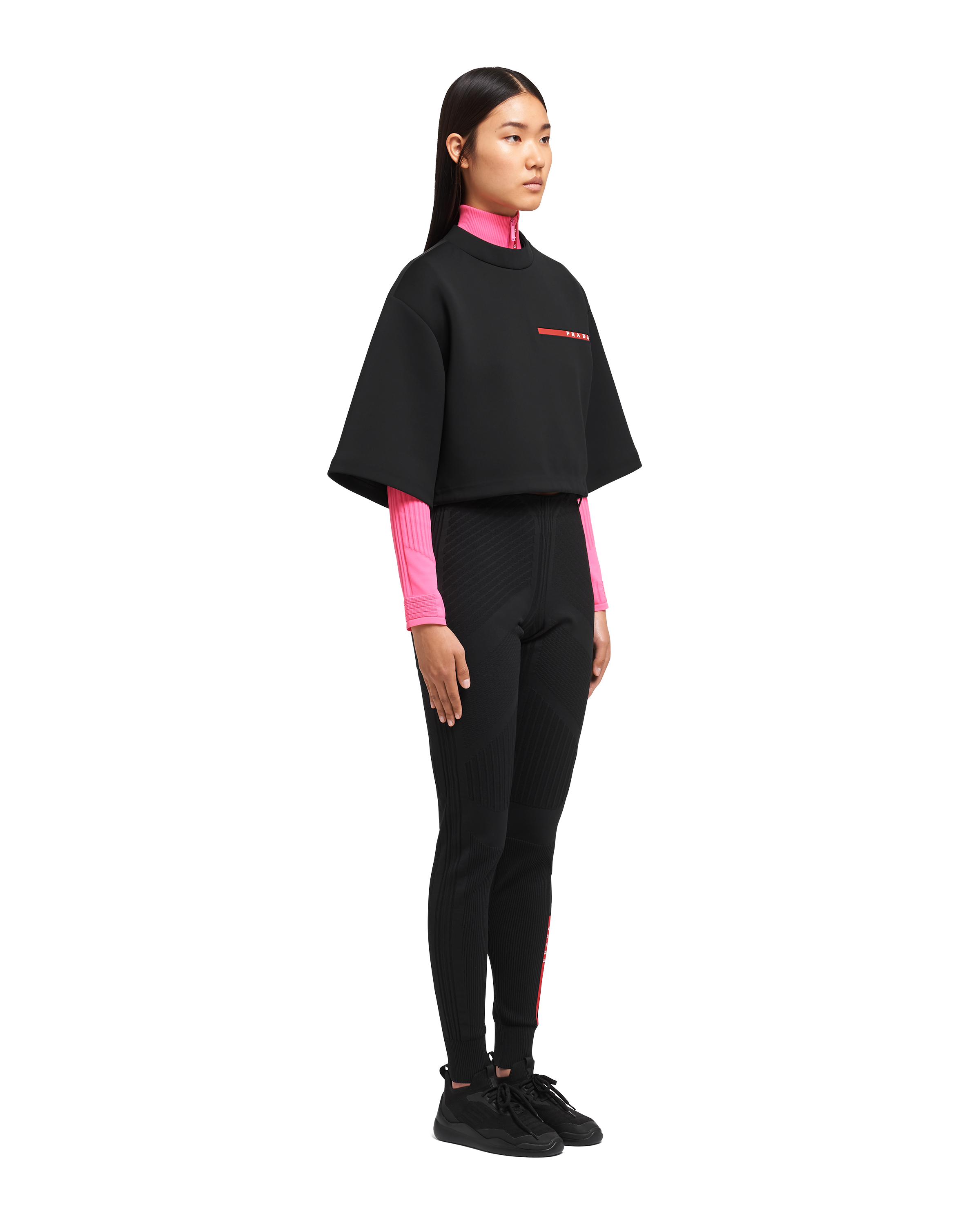 double technical jersey sweatshirt