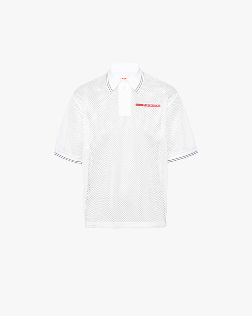 prada white polo