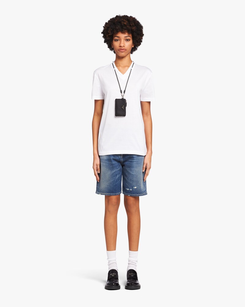 prada v neck t shirt