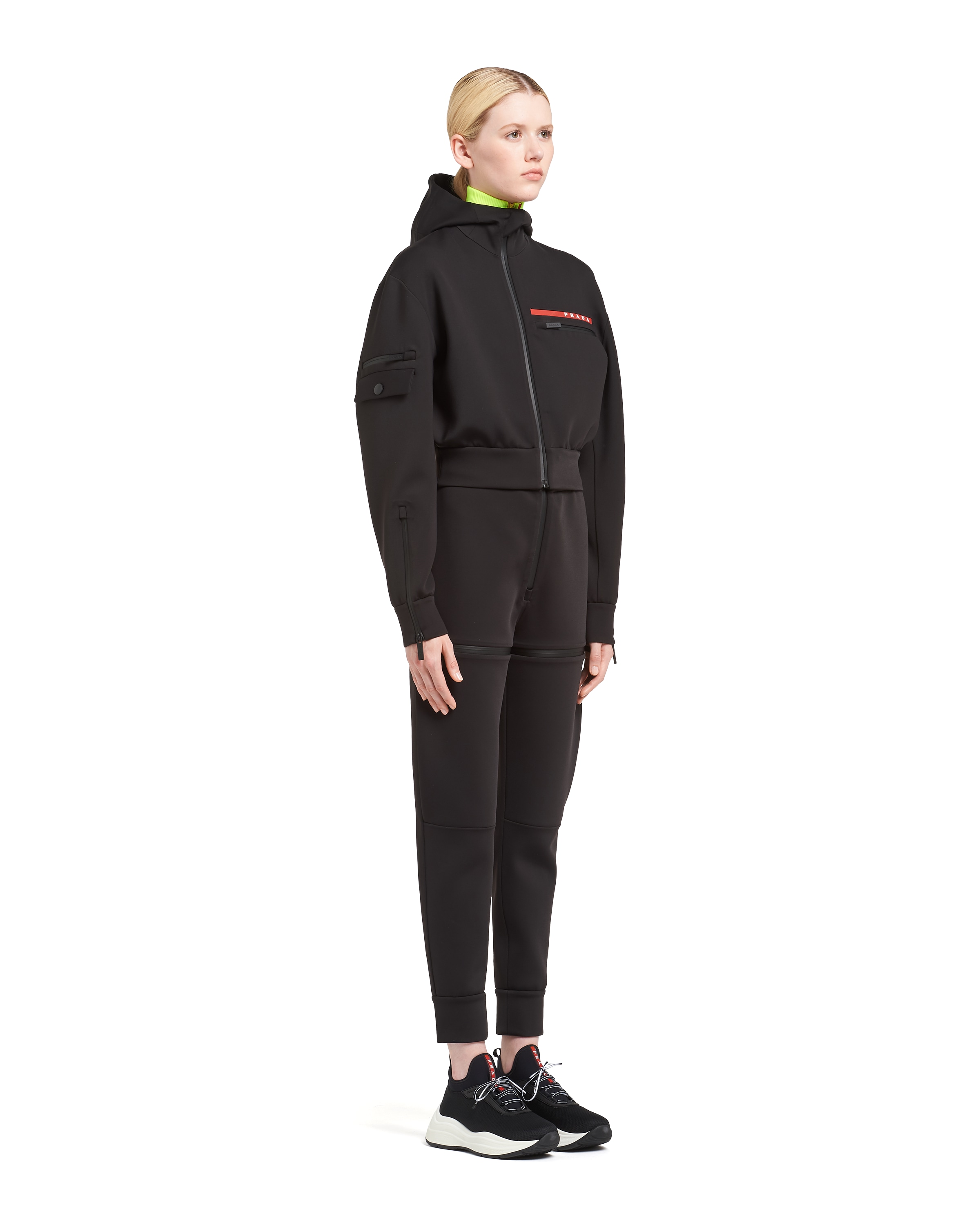 double technical jersey sweatshirt