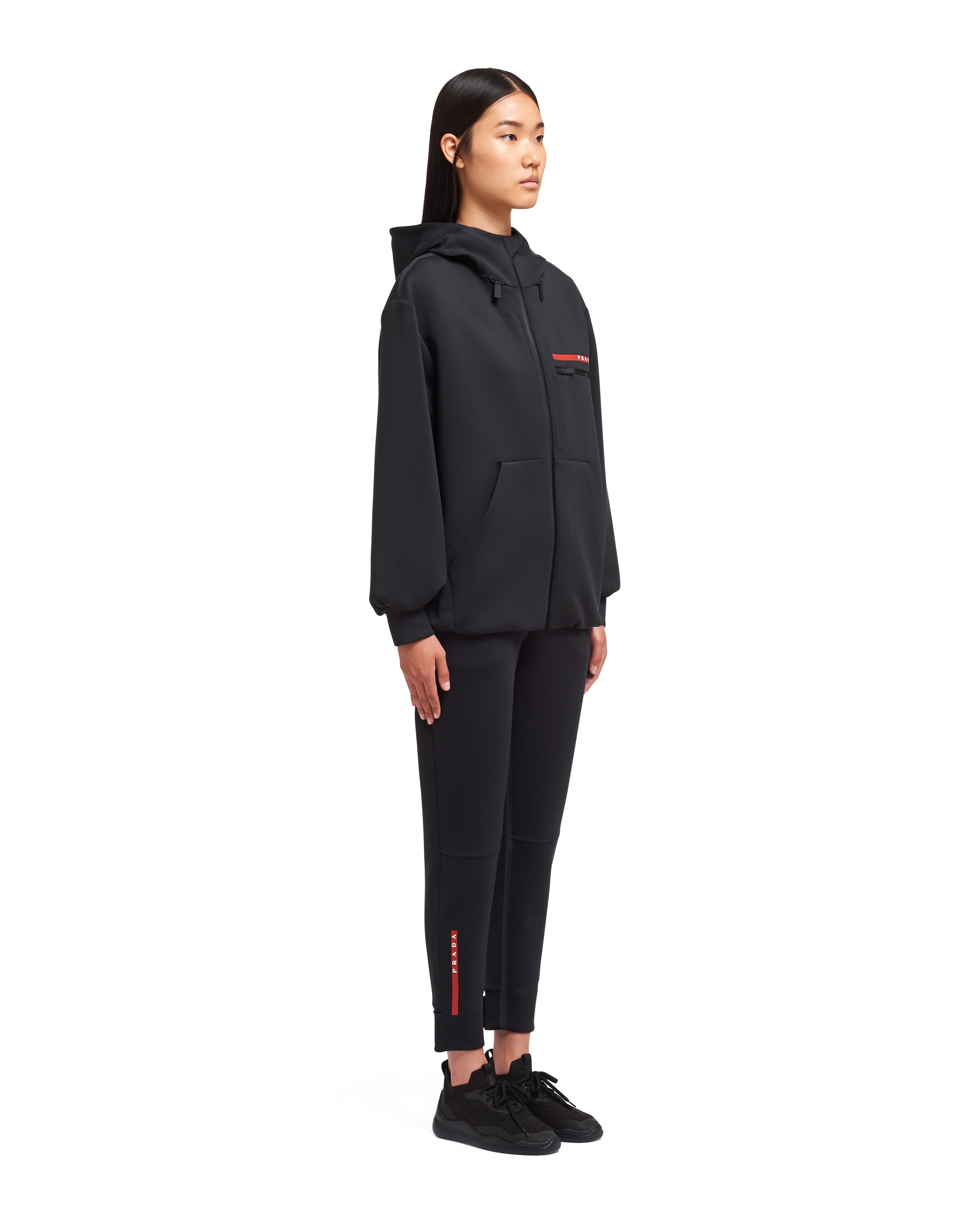 double technical jersey sweatshirt