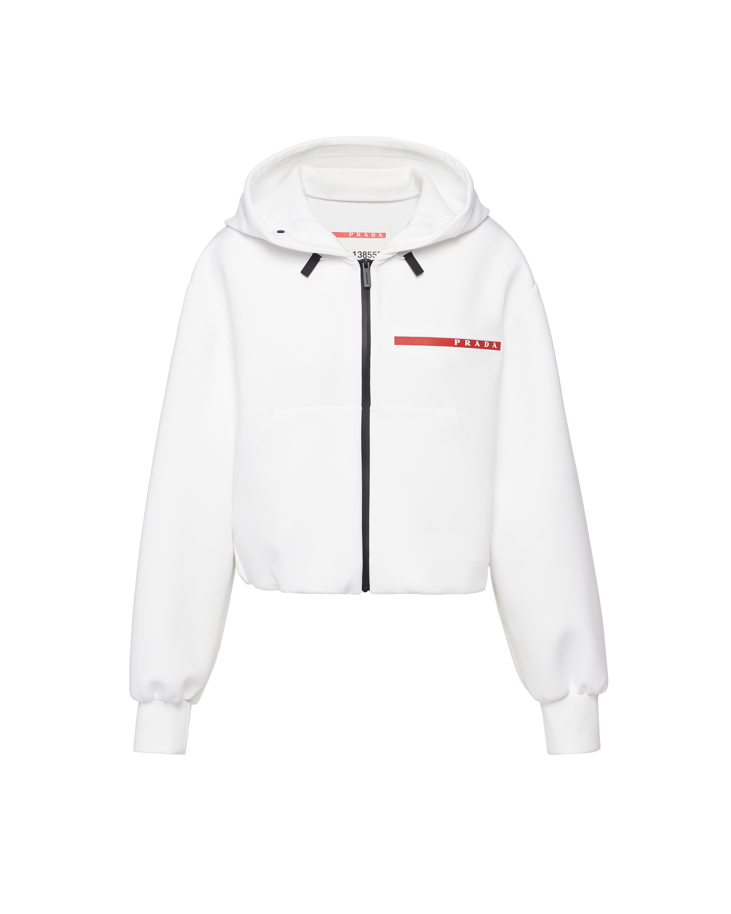 Prada Recycled Double Jersey Sweatshirt In White