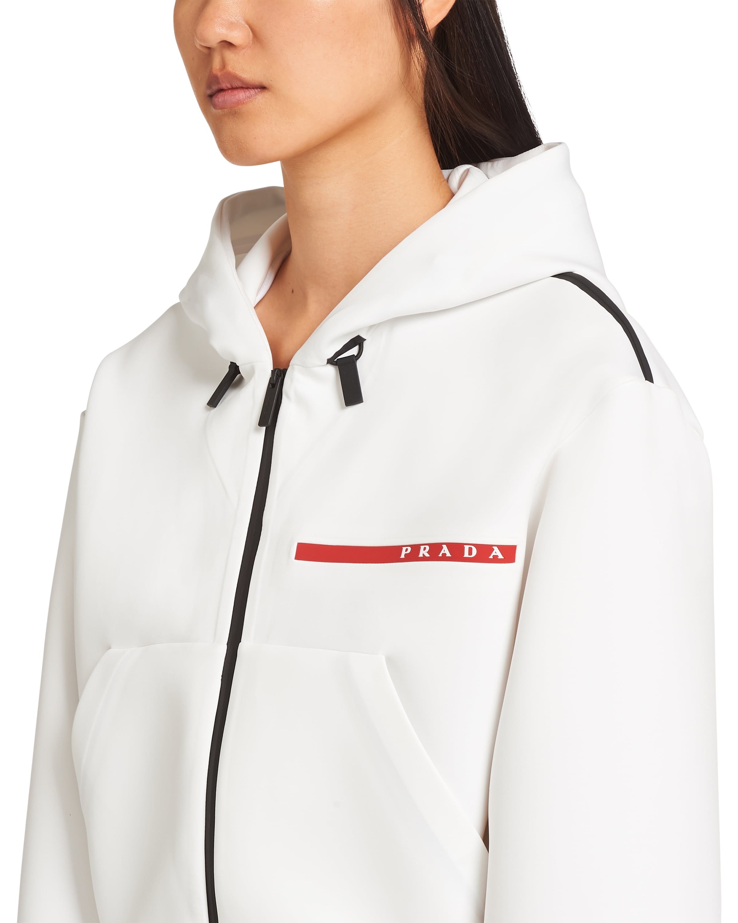 double technical jersey sweatshirt