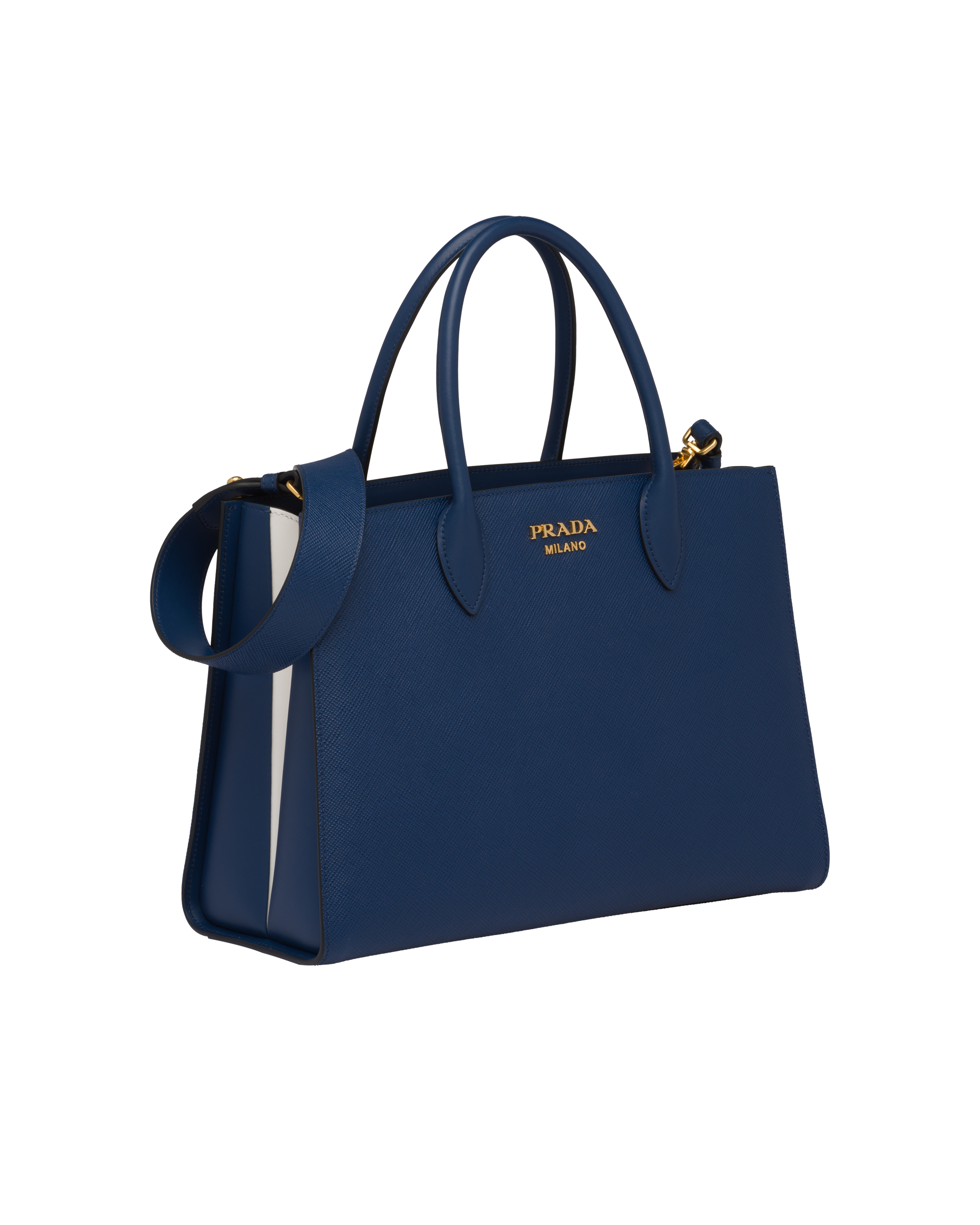 prada saffiano blue