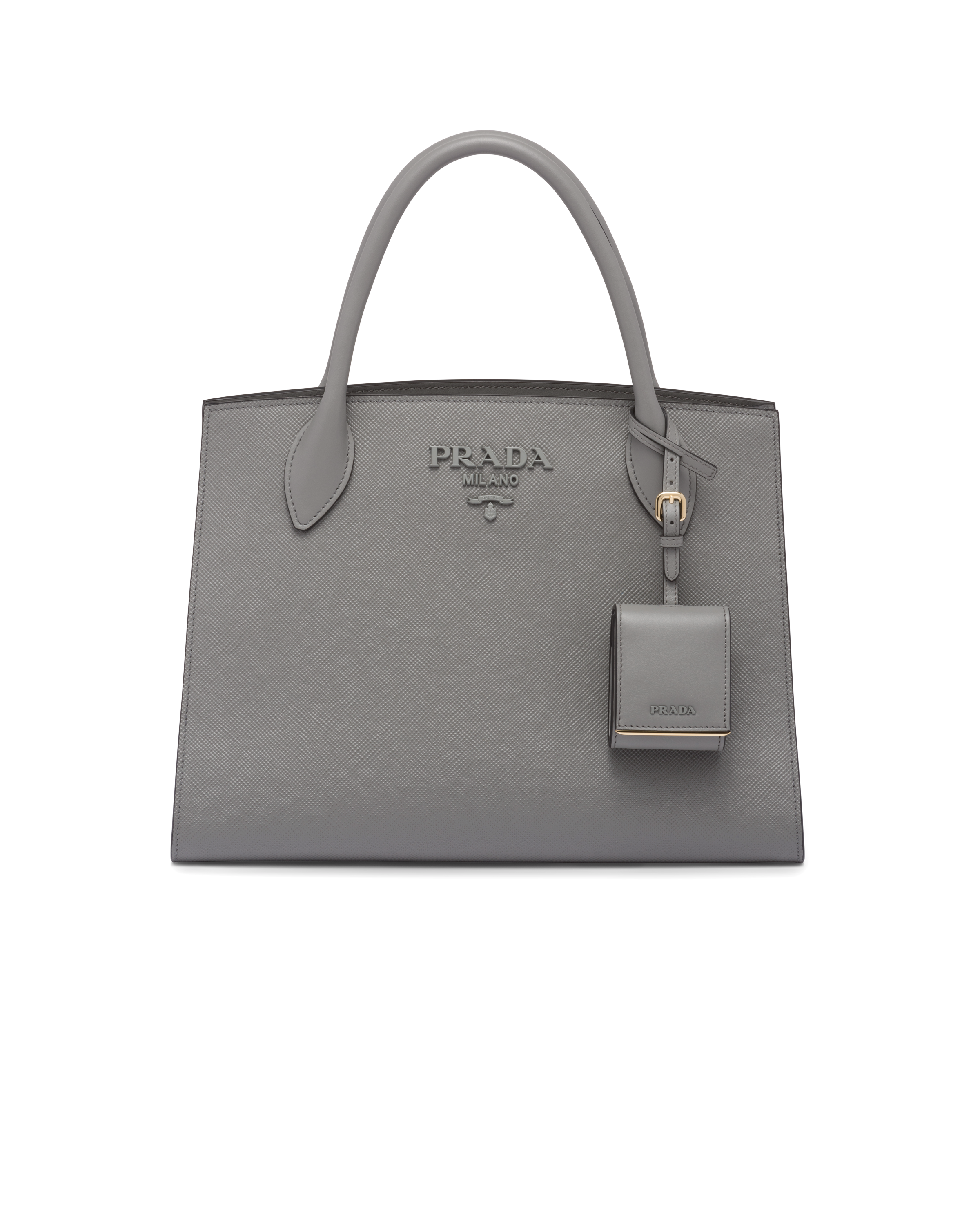 Prada monochrome saffiano leather bag deals