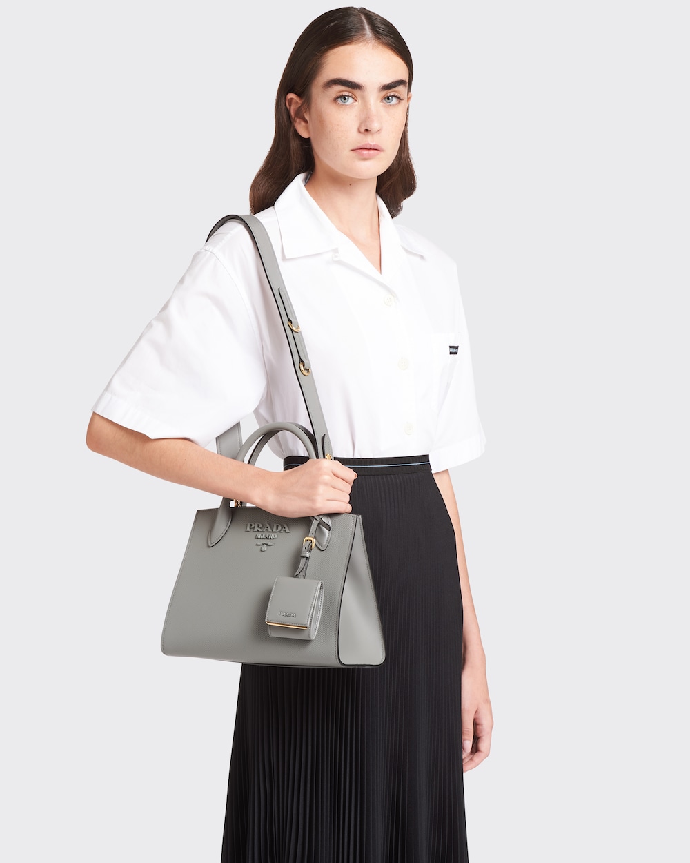 Prada monochrome bag clearance