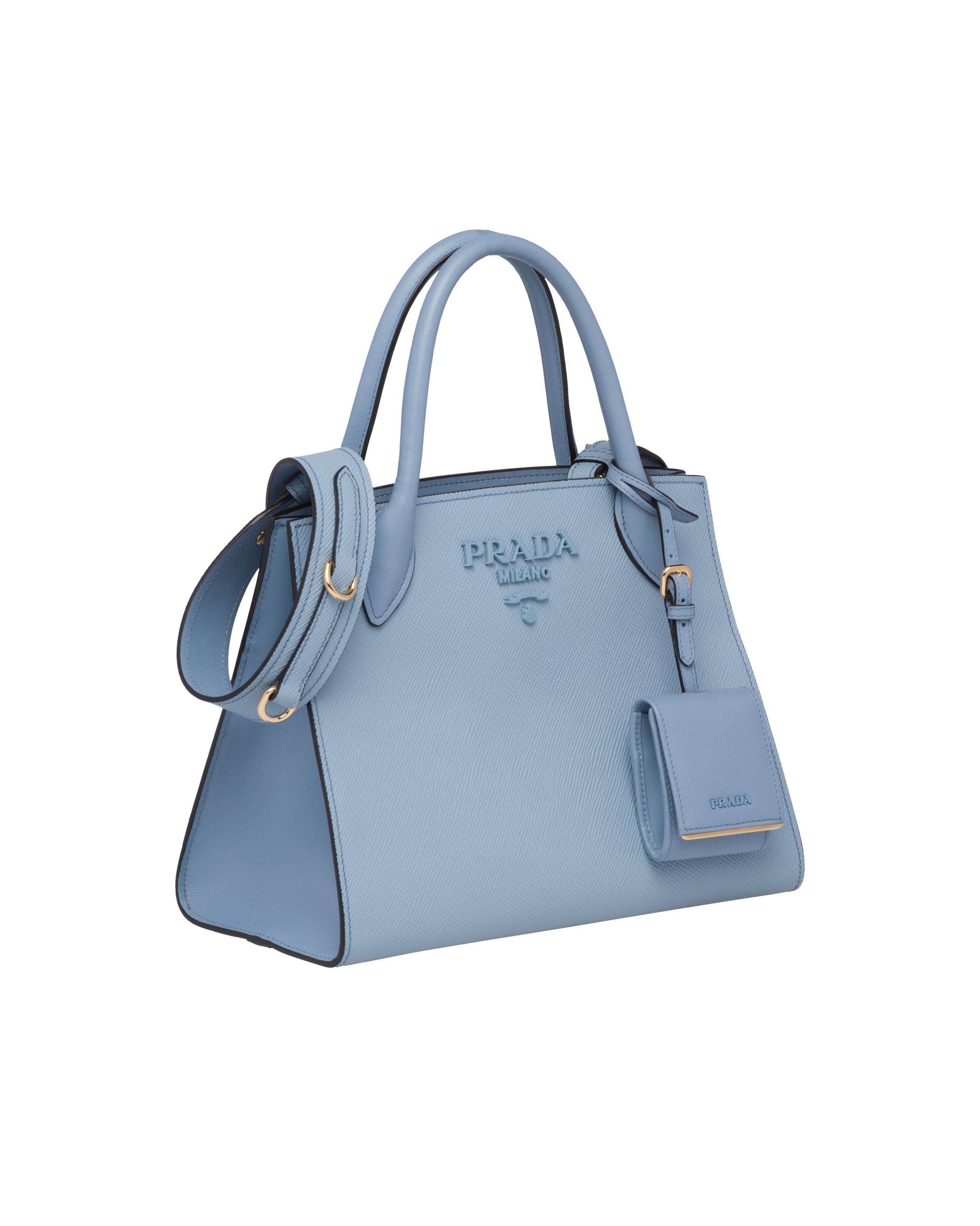 prada blue bag