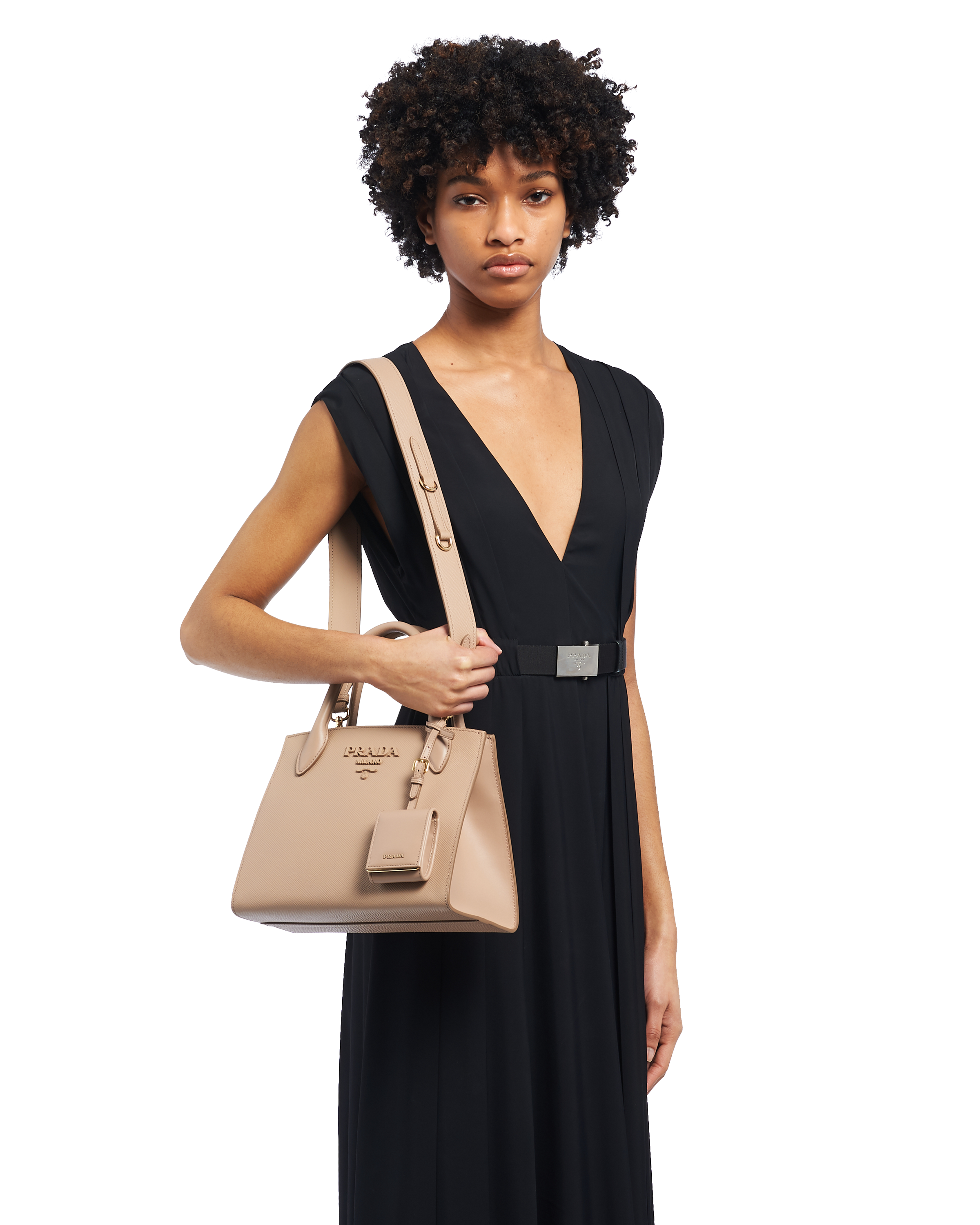 Prada small monochrome store tote