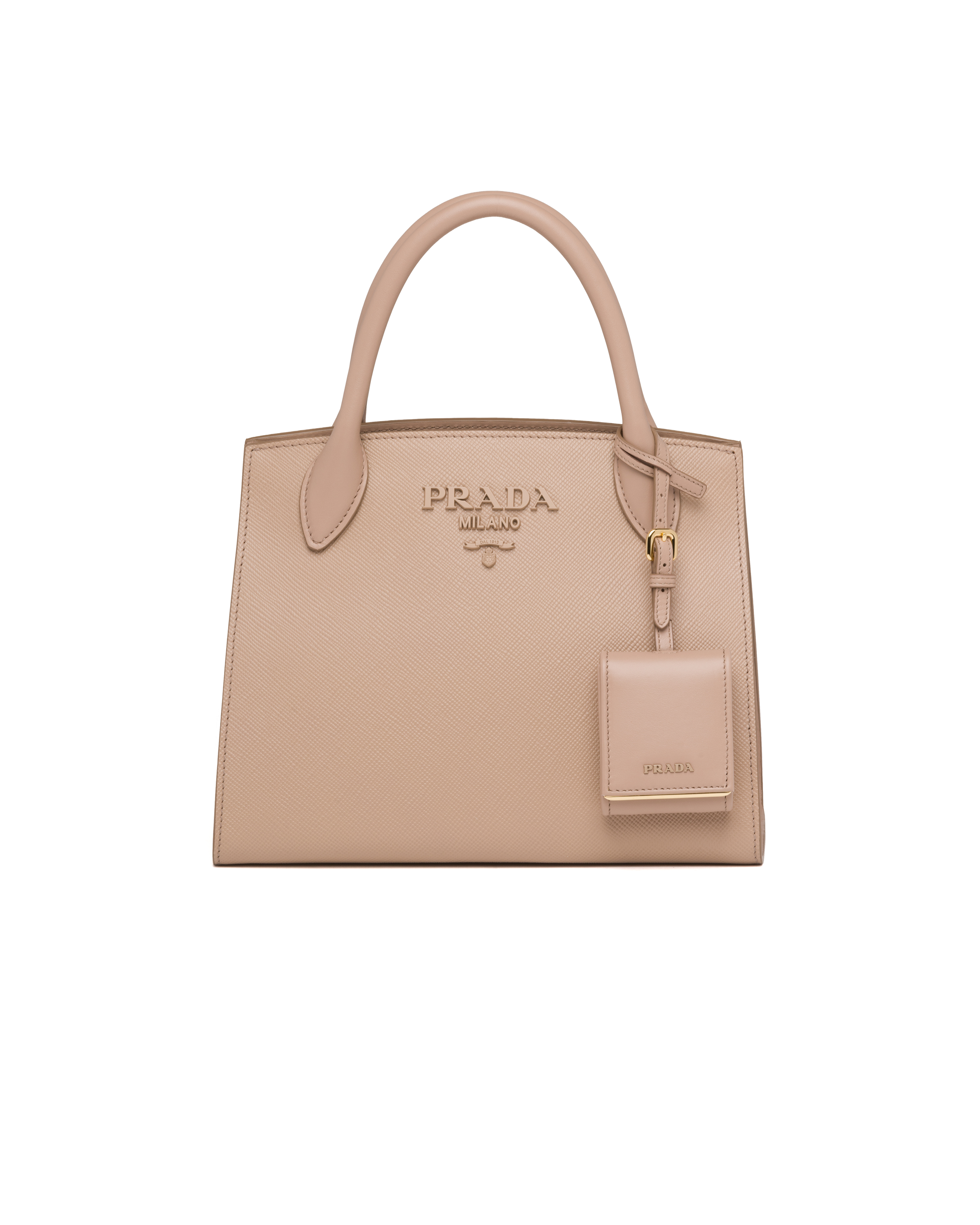 Prada large outlet monochrome tote