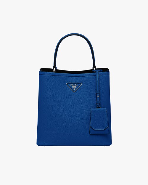 prada blue tote