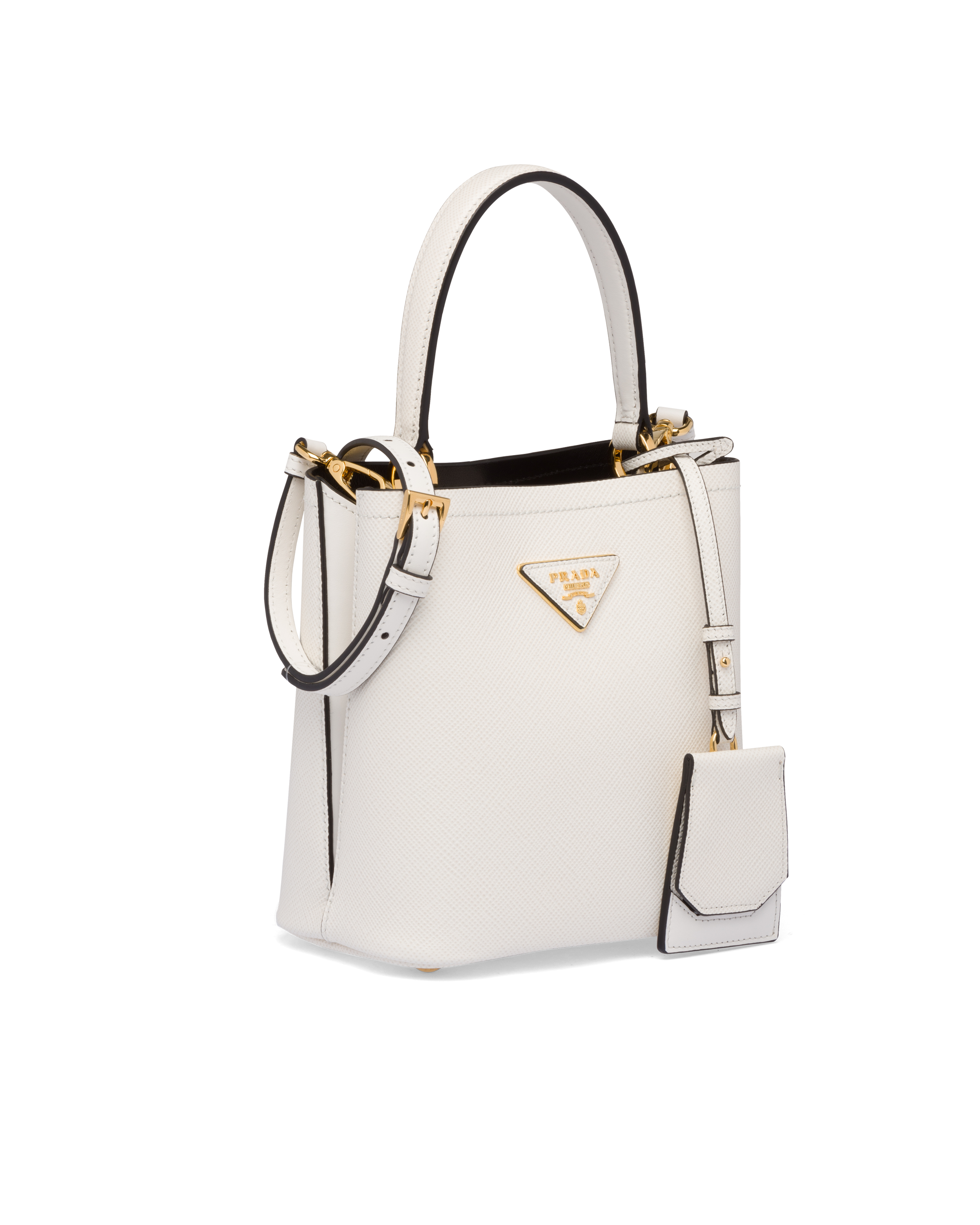 prada panier small saffiano leather bucket bag