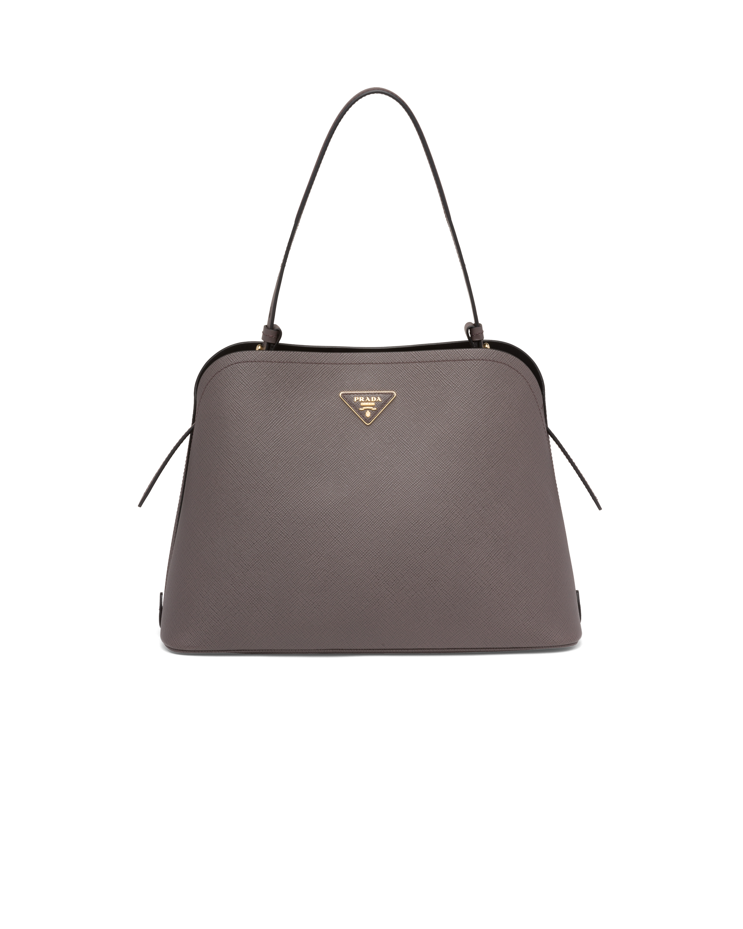 Smoky Gray/black Prada Matinée handbag