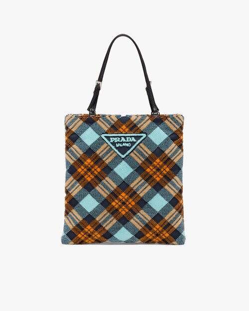 prada gingham tote