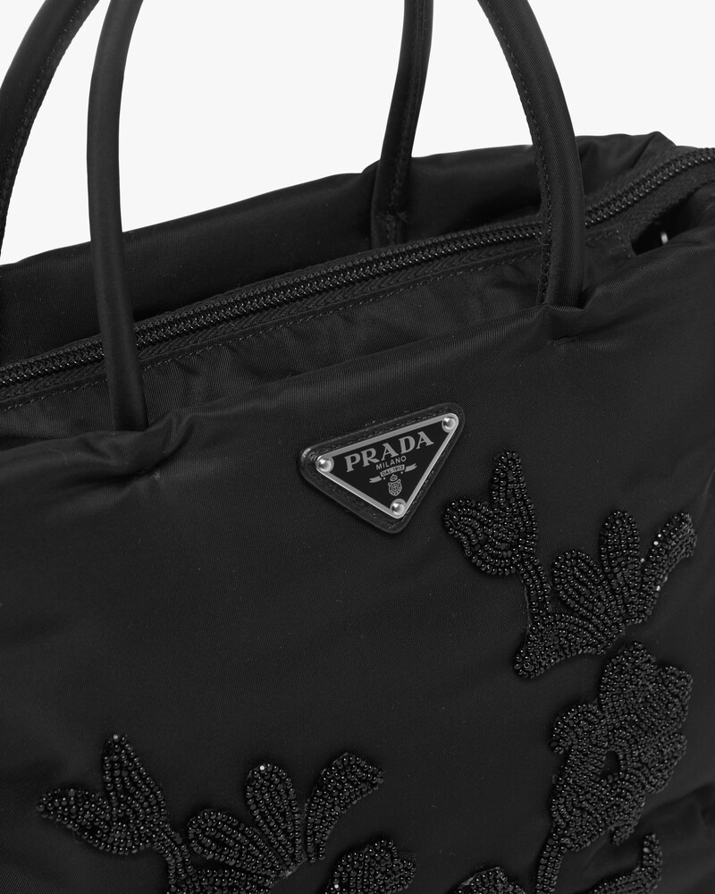 embroidered prada bag