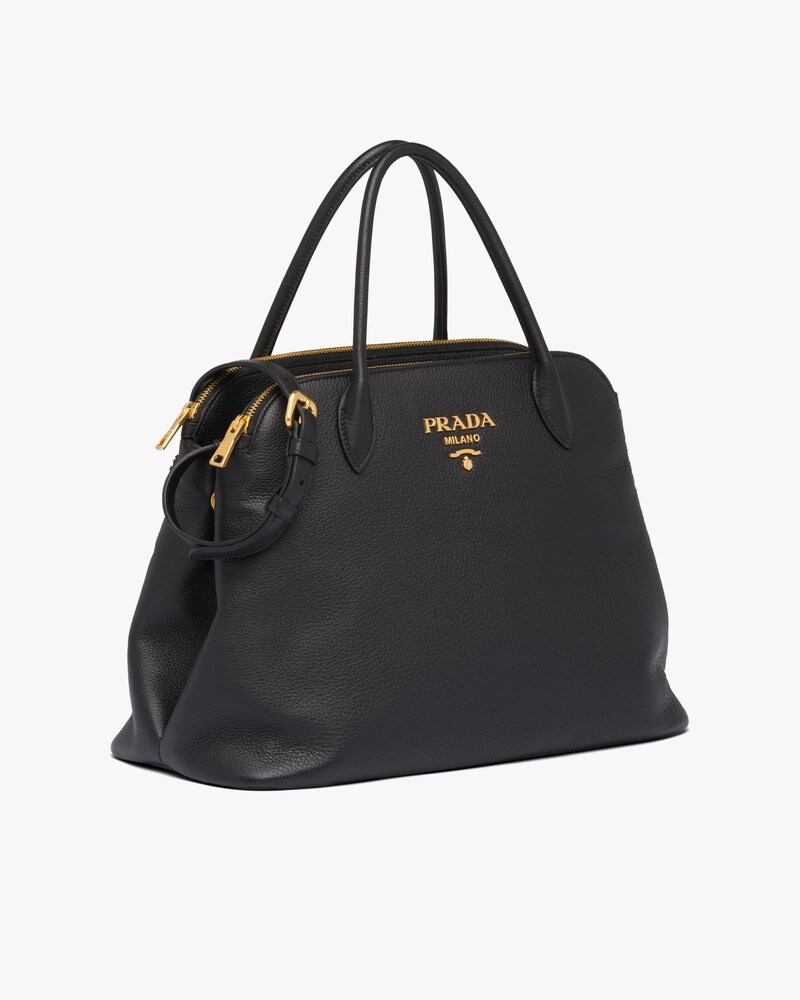prada black leather