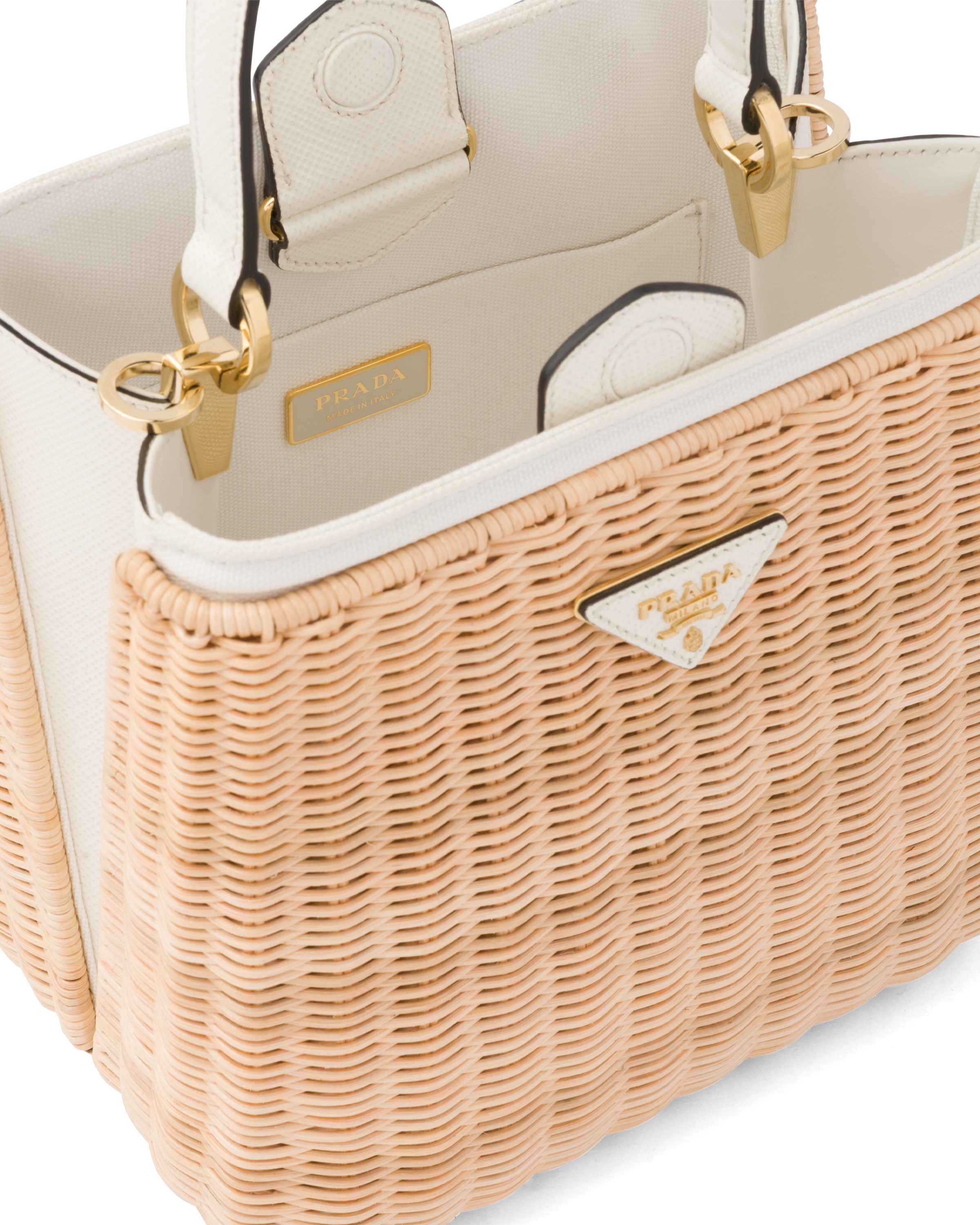 prada wicker handbag