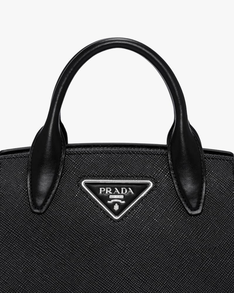 prada gray handbag