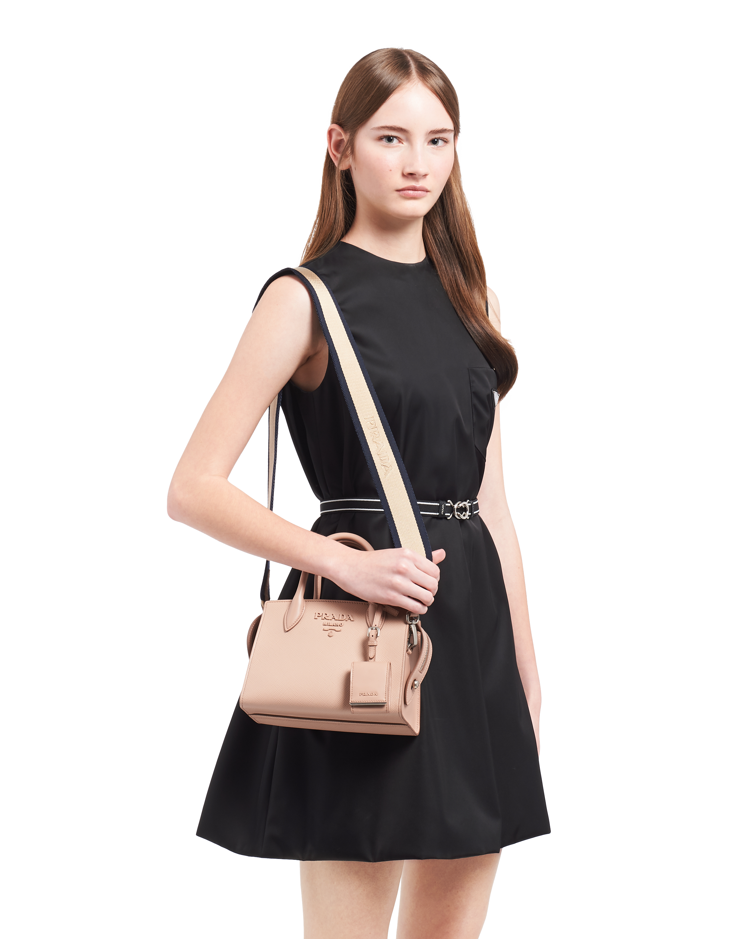 ハンドル PRADA - プラダサフィアーノバッグ ピンクベージュの通販 by