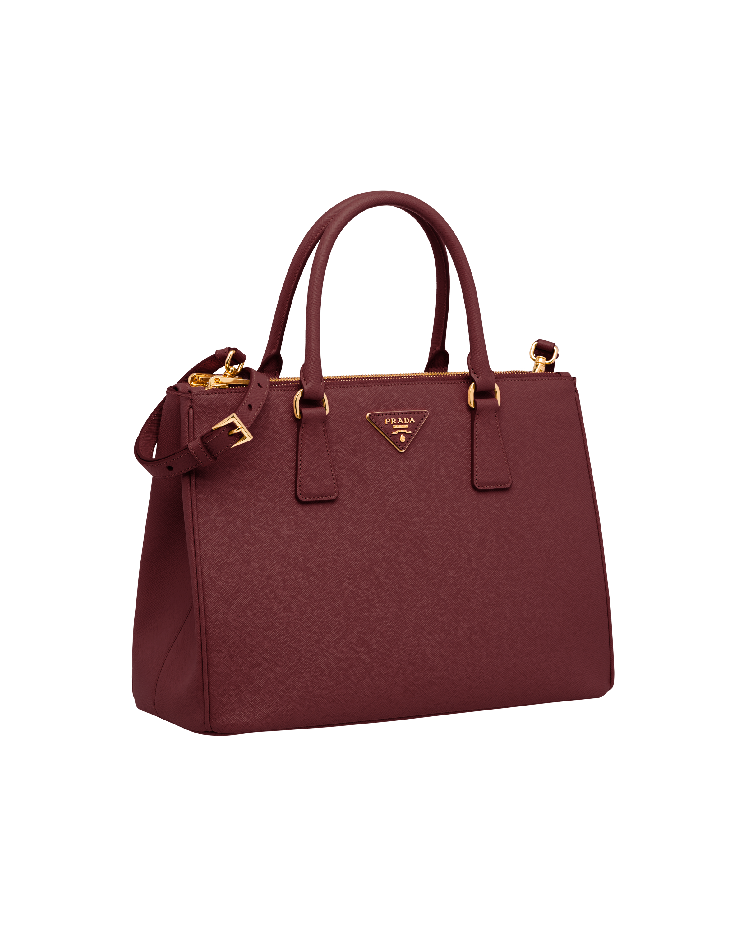 Prada cerise outlet galleria bag