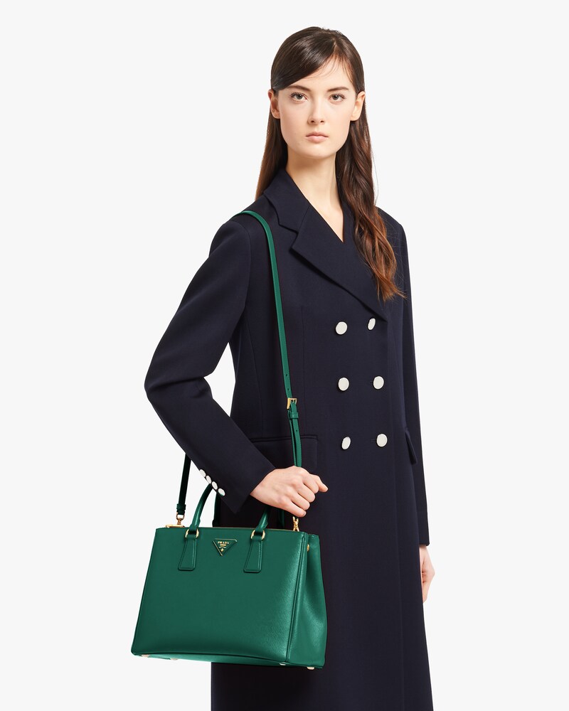 prada galleria double zip