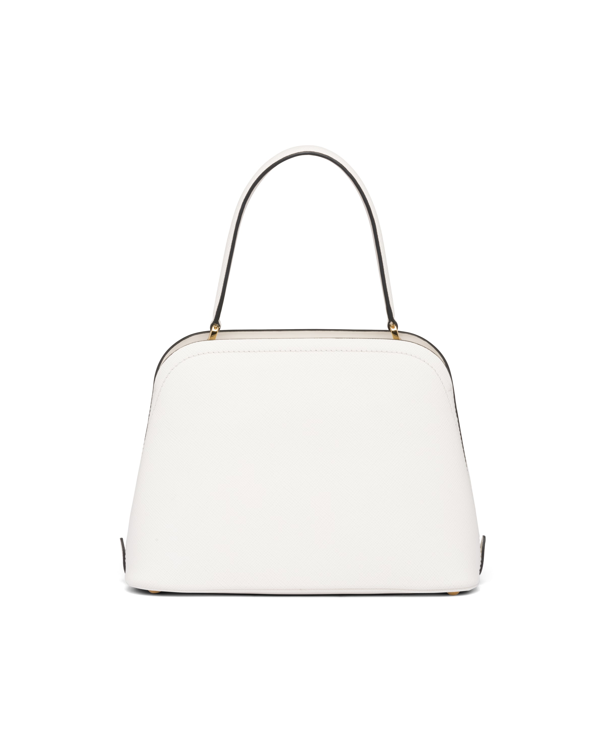 White Medium Saffiano Leather Prada Matinée Bag | Prada