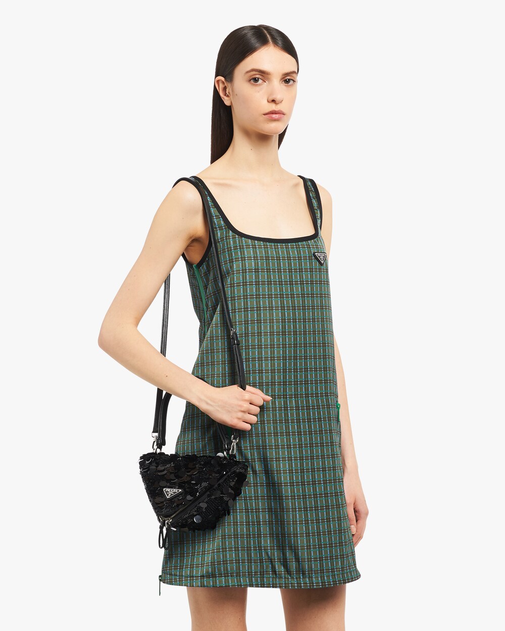 prada checkered handbag