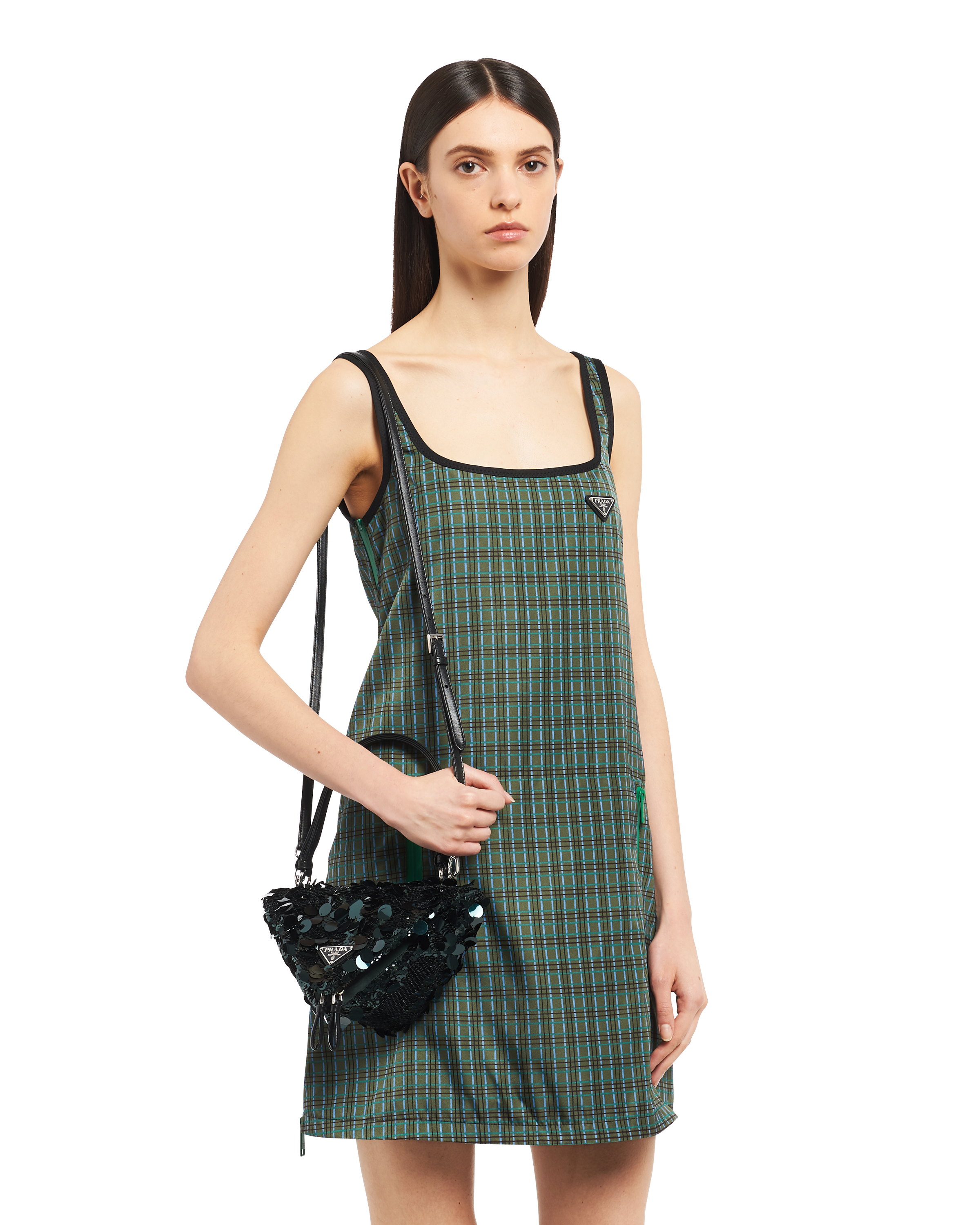 prada light green bolsa