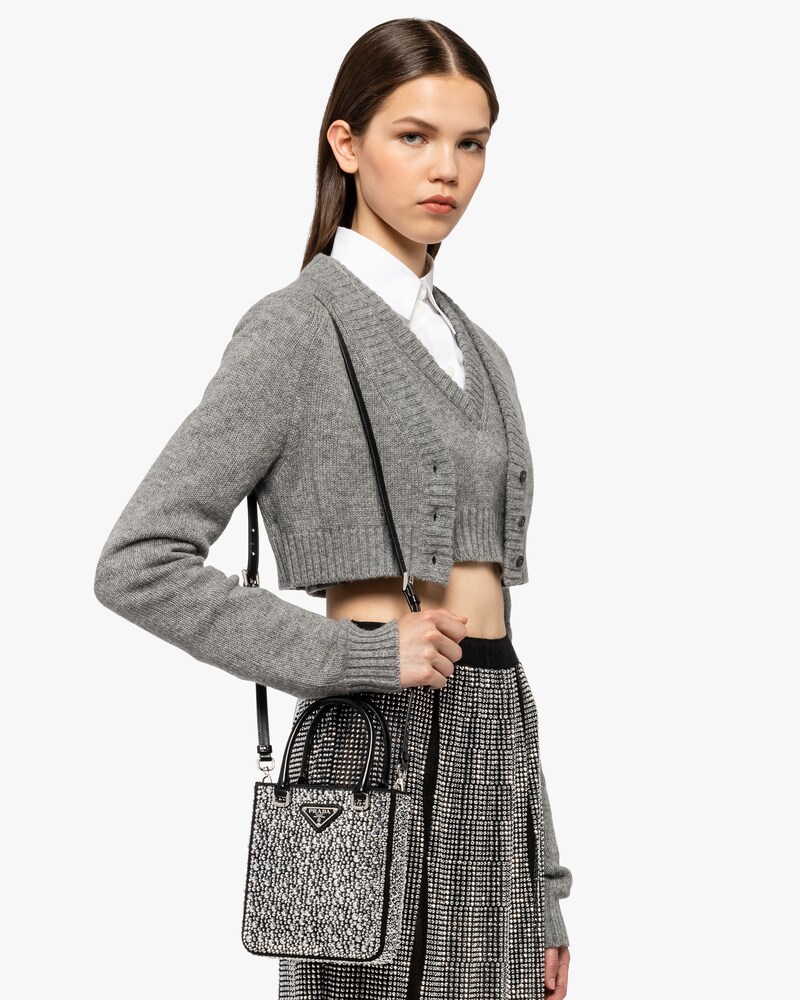 prada gingham tote