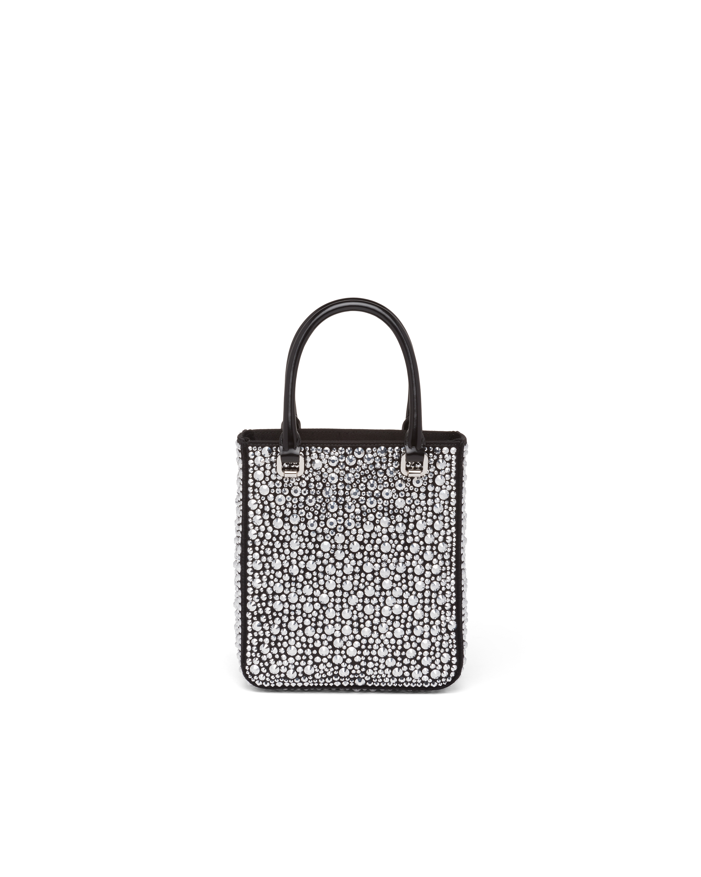 Metal Crystal-studded duchesse mini-bag | Prada