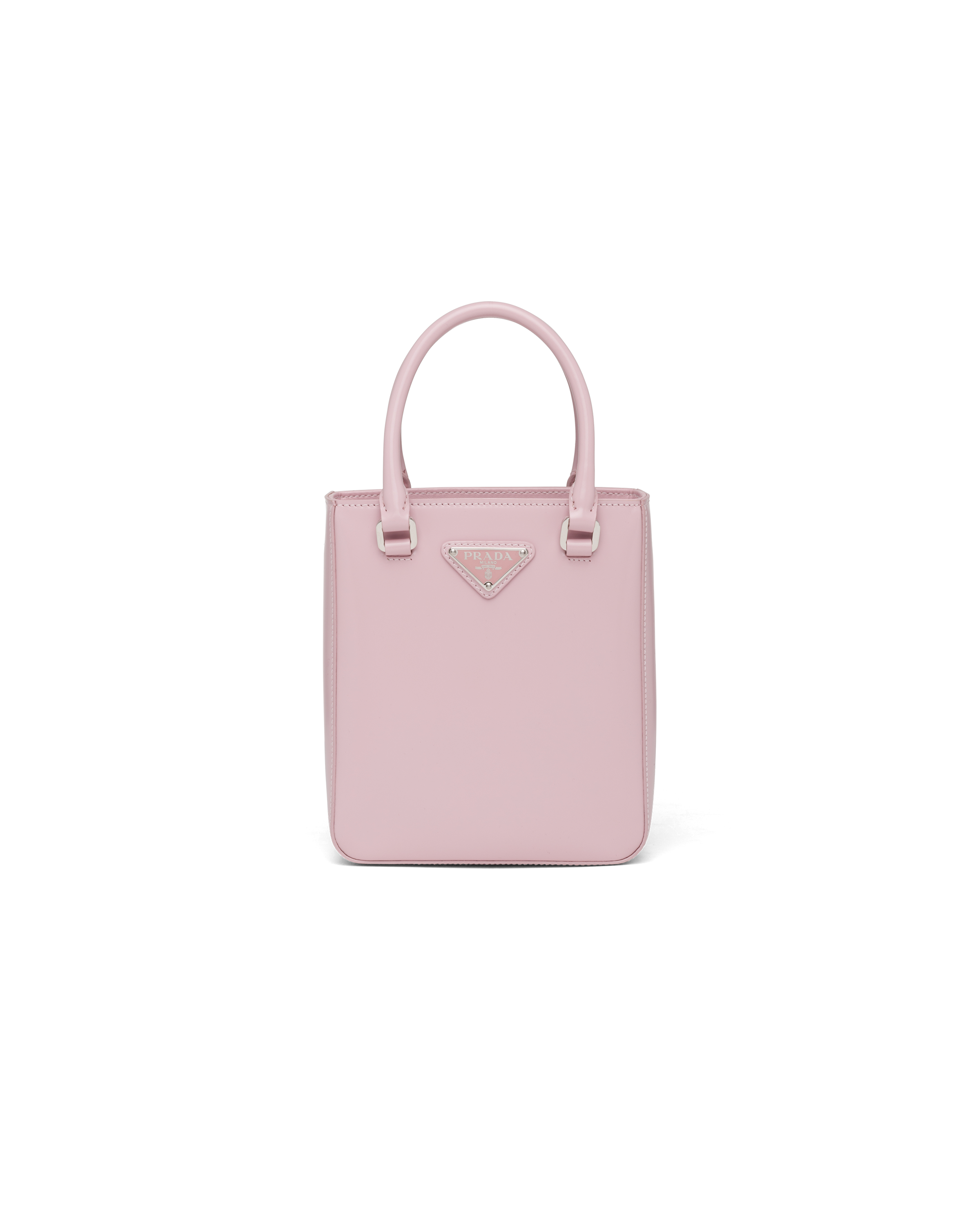 Pink and shop white prada bag