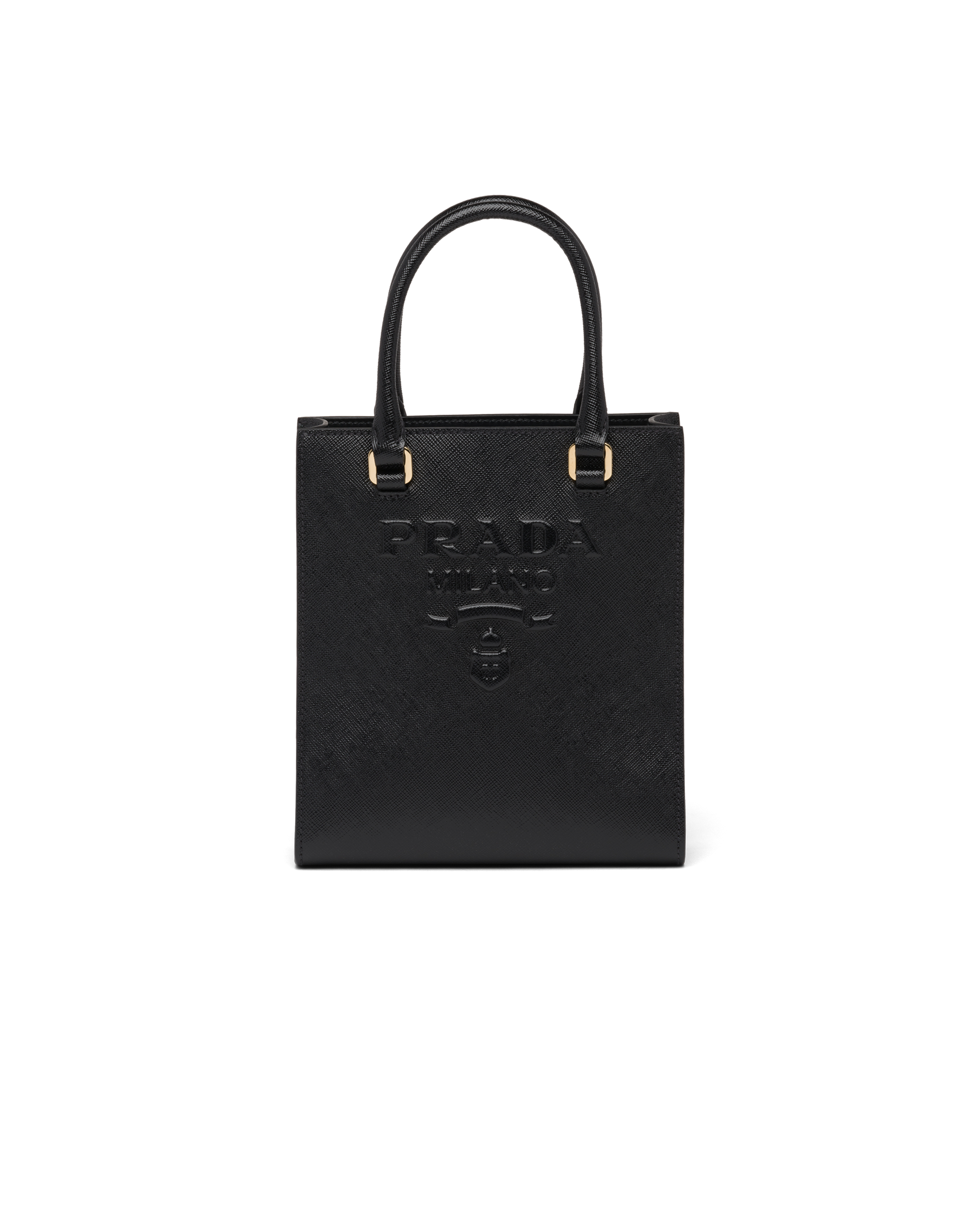 Prada textured leather tote clearance