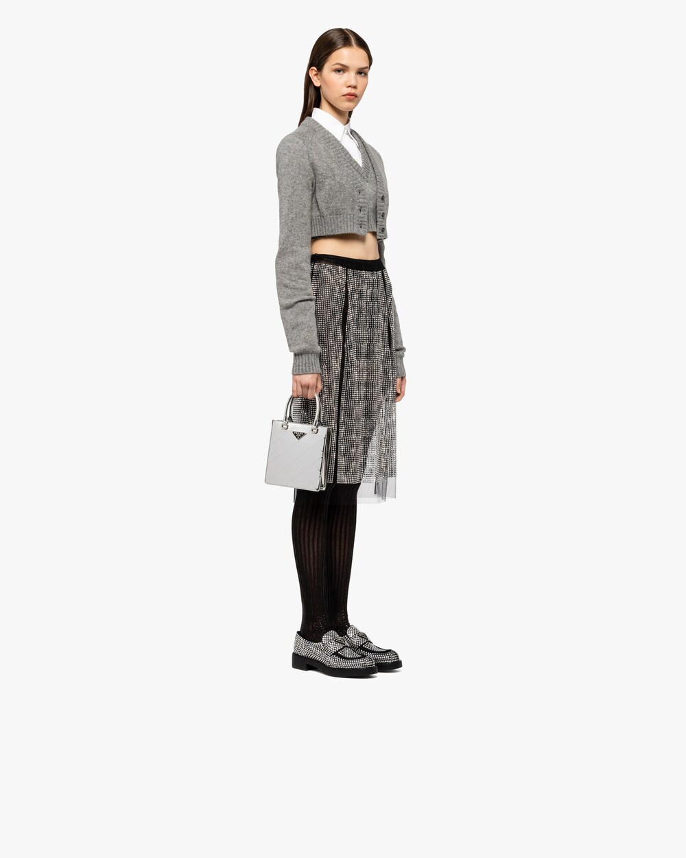 prada gingham tote