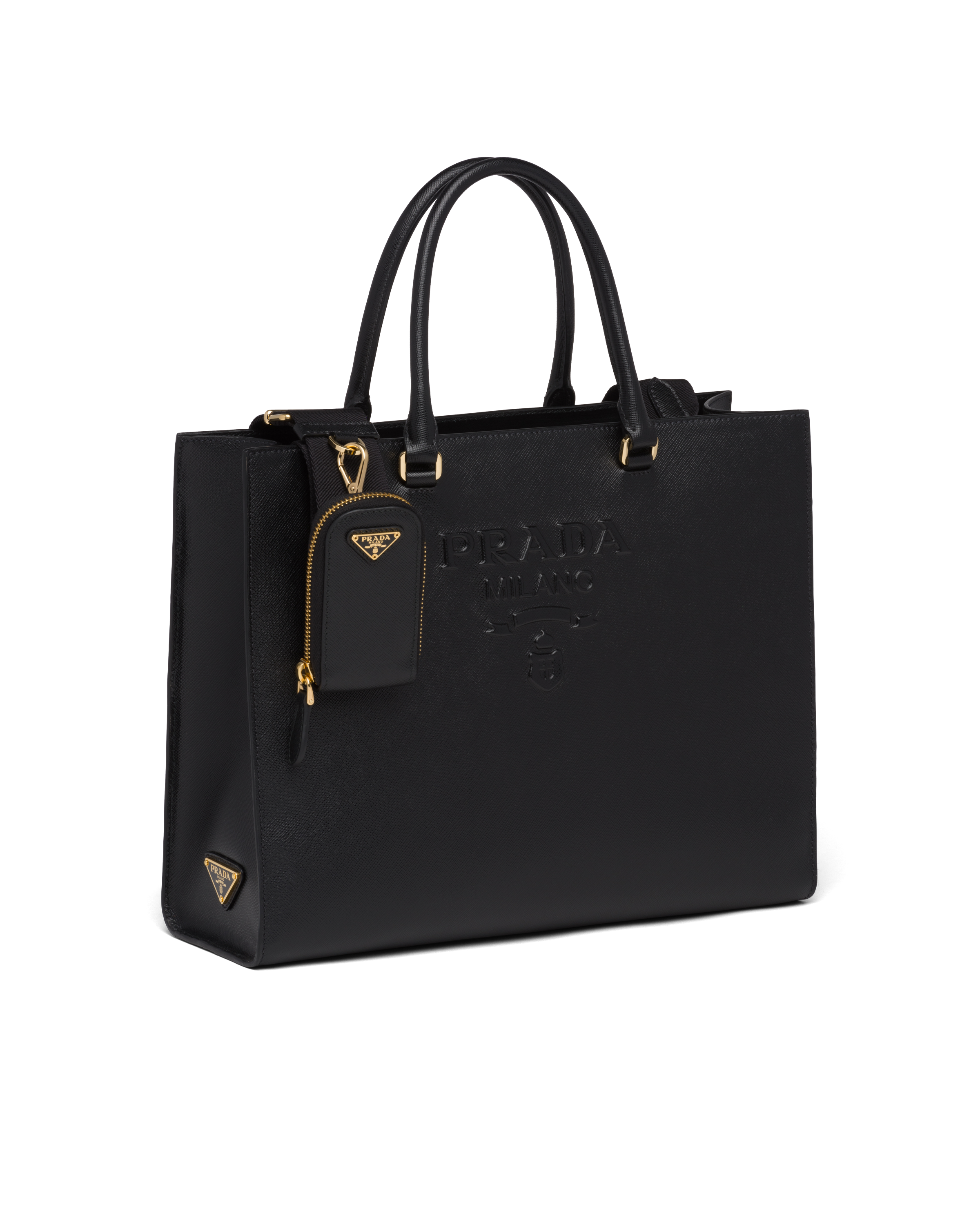 prada large leather tote