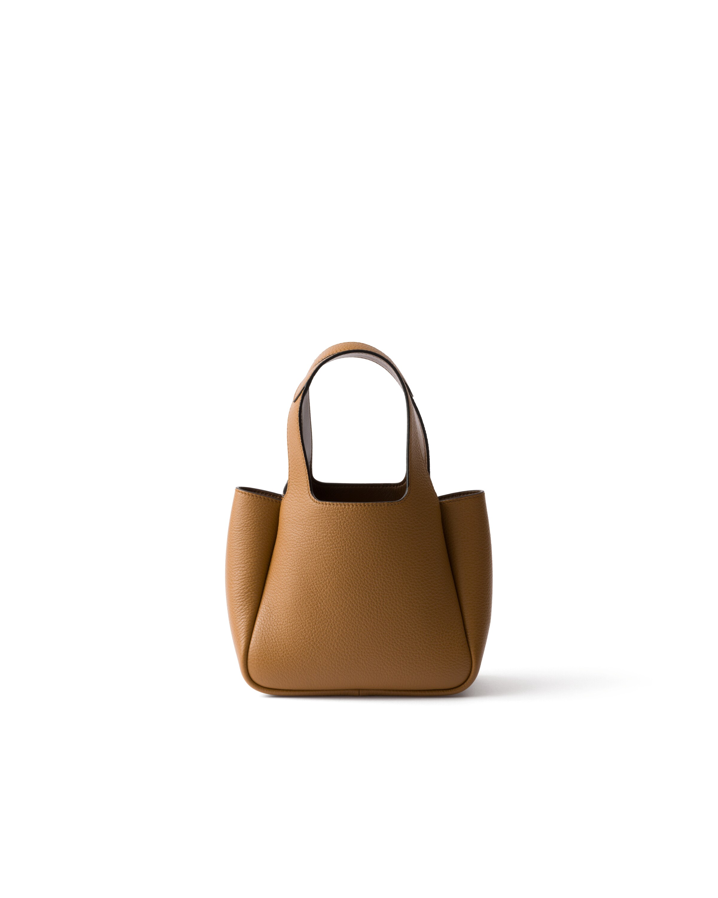Prada Dynamique Leather Mini Bag In Orange