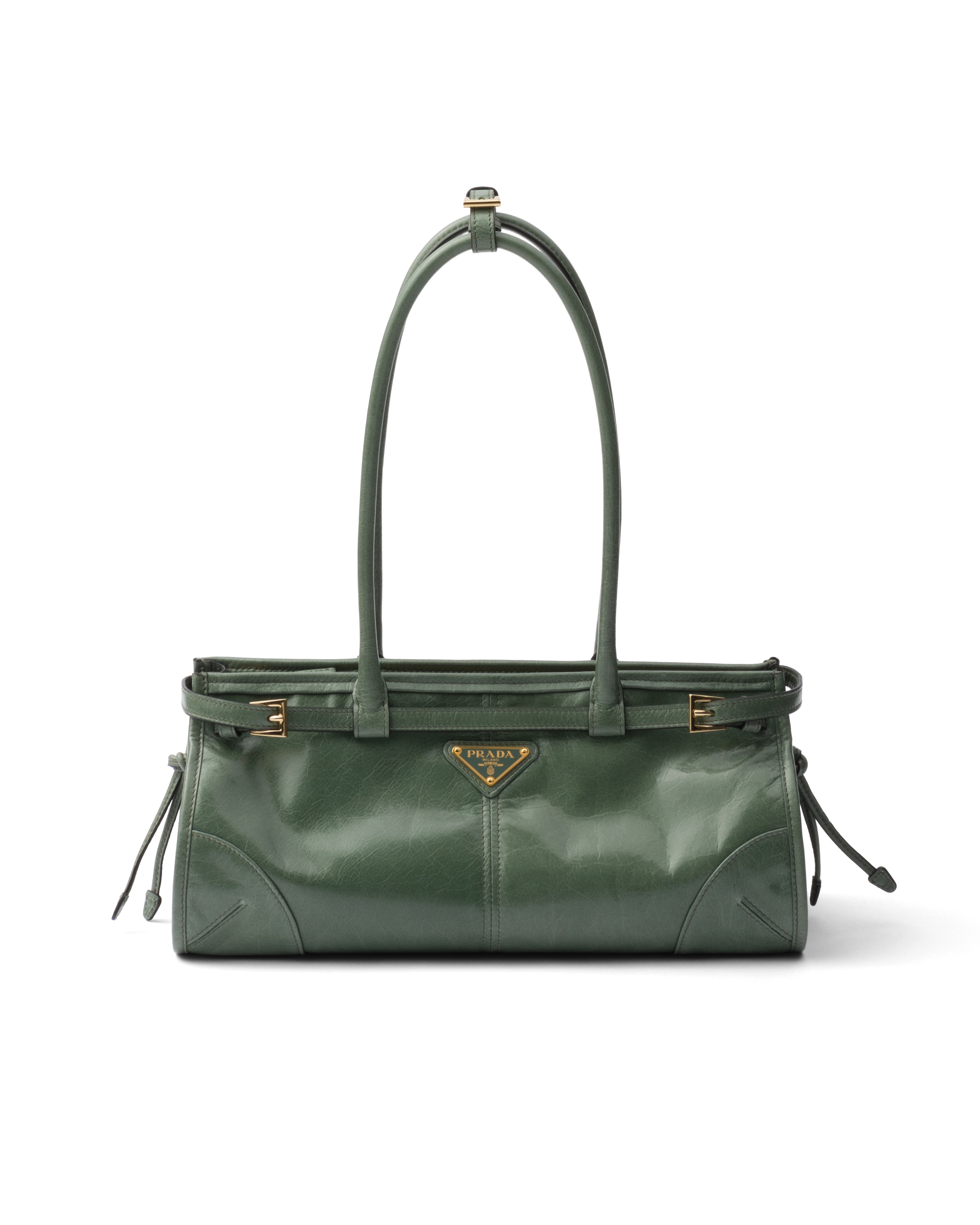 Borsa A Mano Prada Bonnie Medium In Pelle, Donna, Salvia