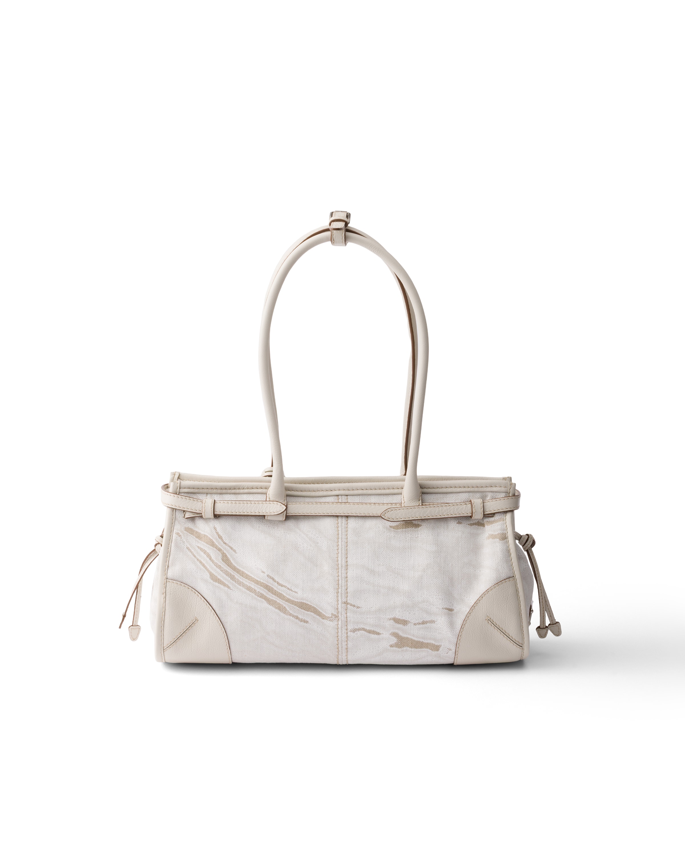 Prada White Bonnie Medium Shoulder Bag